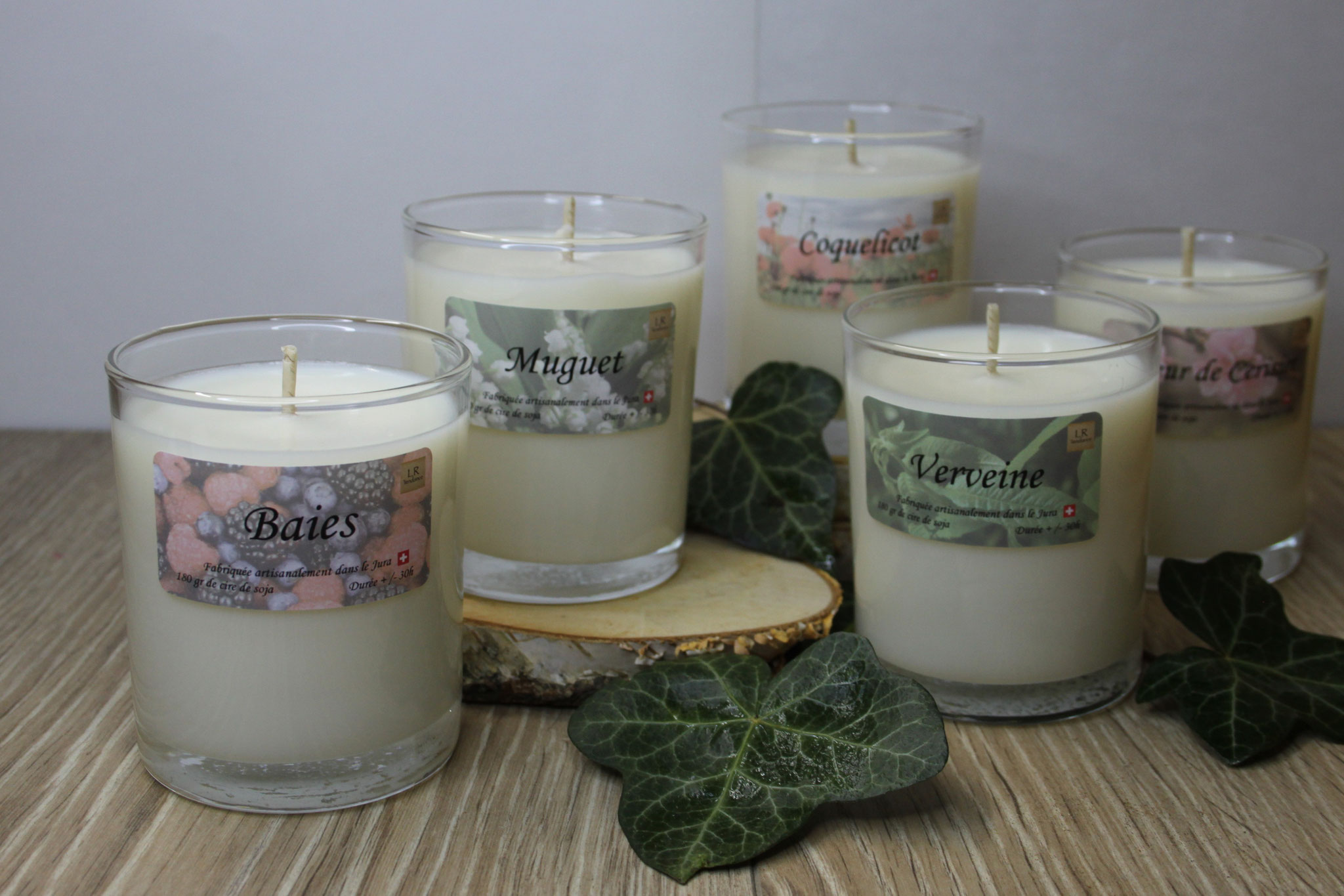 Bougie parfumée en verre