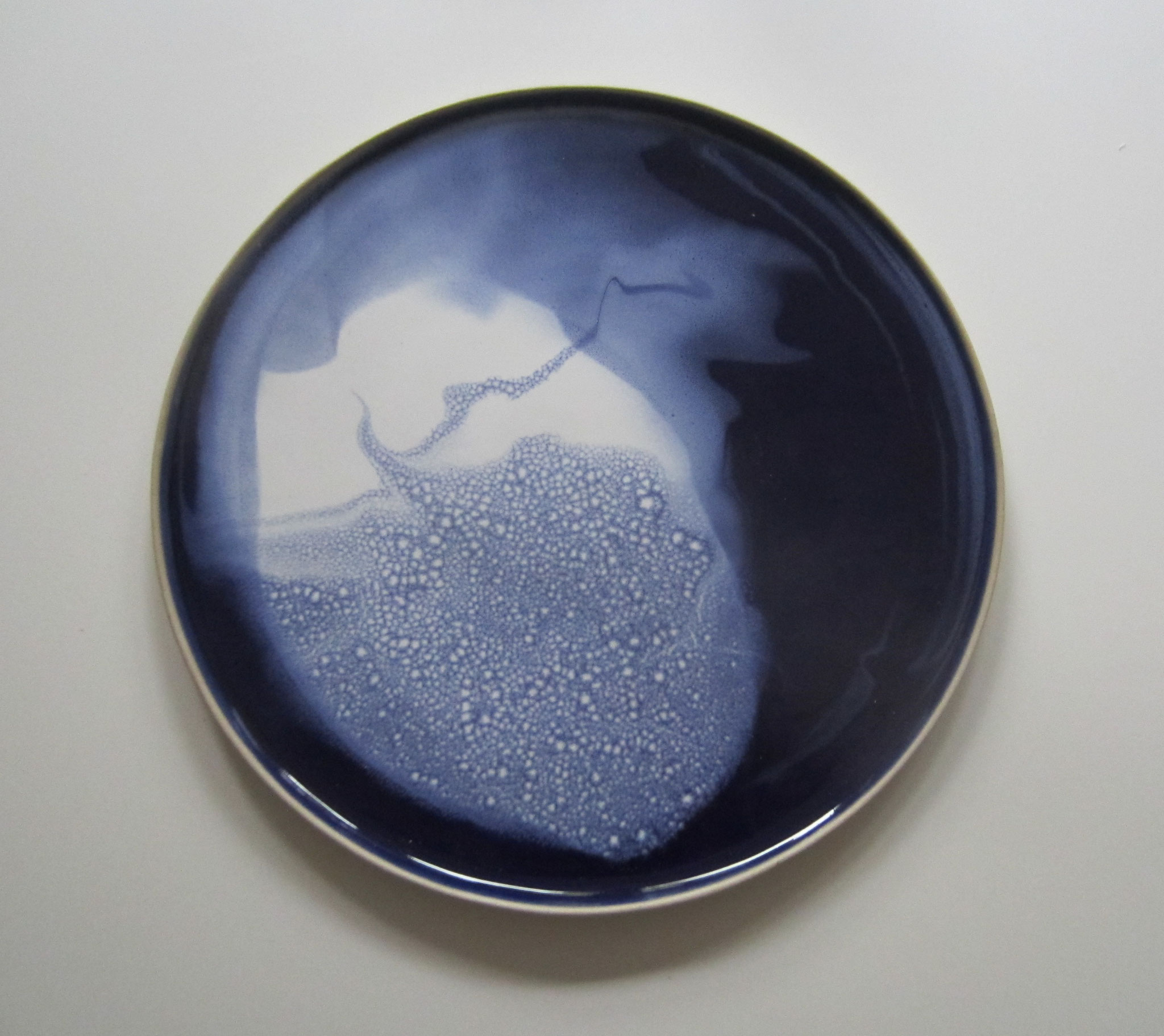 UNIKATGLASUR RAUSCHBLAU