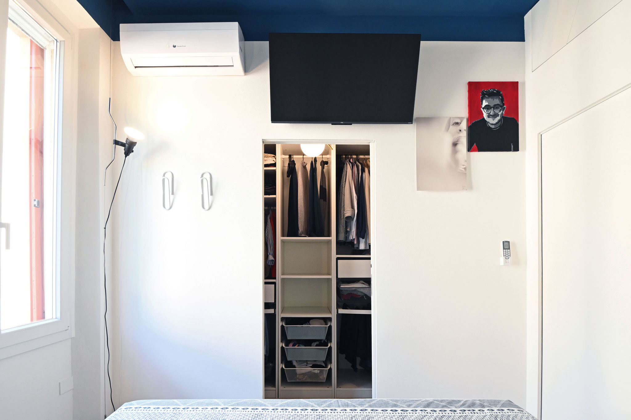 Camera matrimoniale con Cabina Armadio_Residenza privata_Firenze_2024