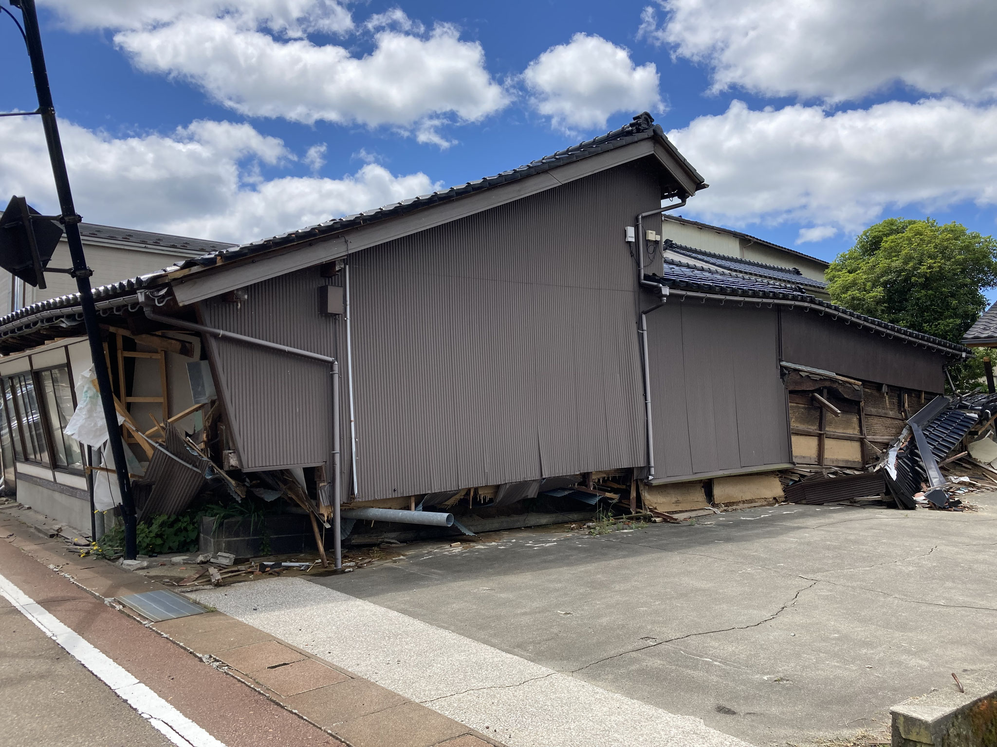 穴水町にて