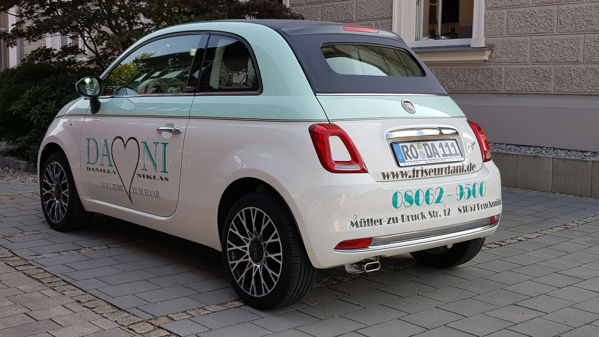 Firmenfahrzeug Fiat 500 Luigi