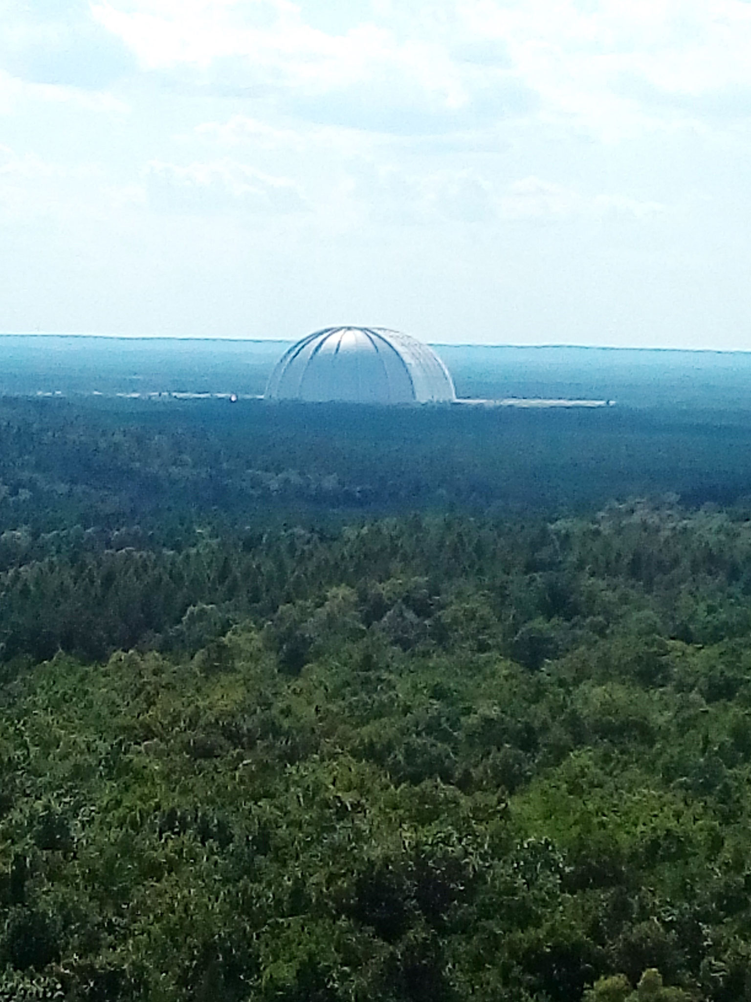 Blick vom Wehlaberg zum Tropical Island