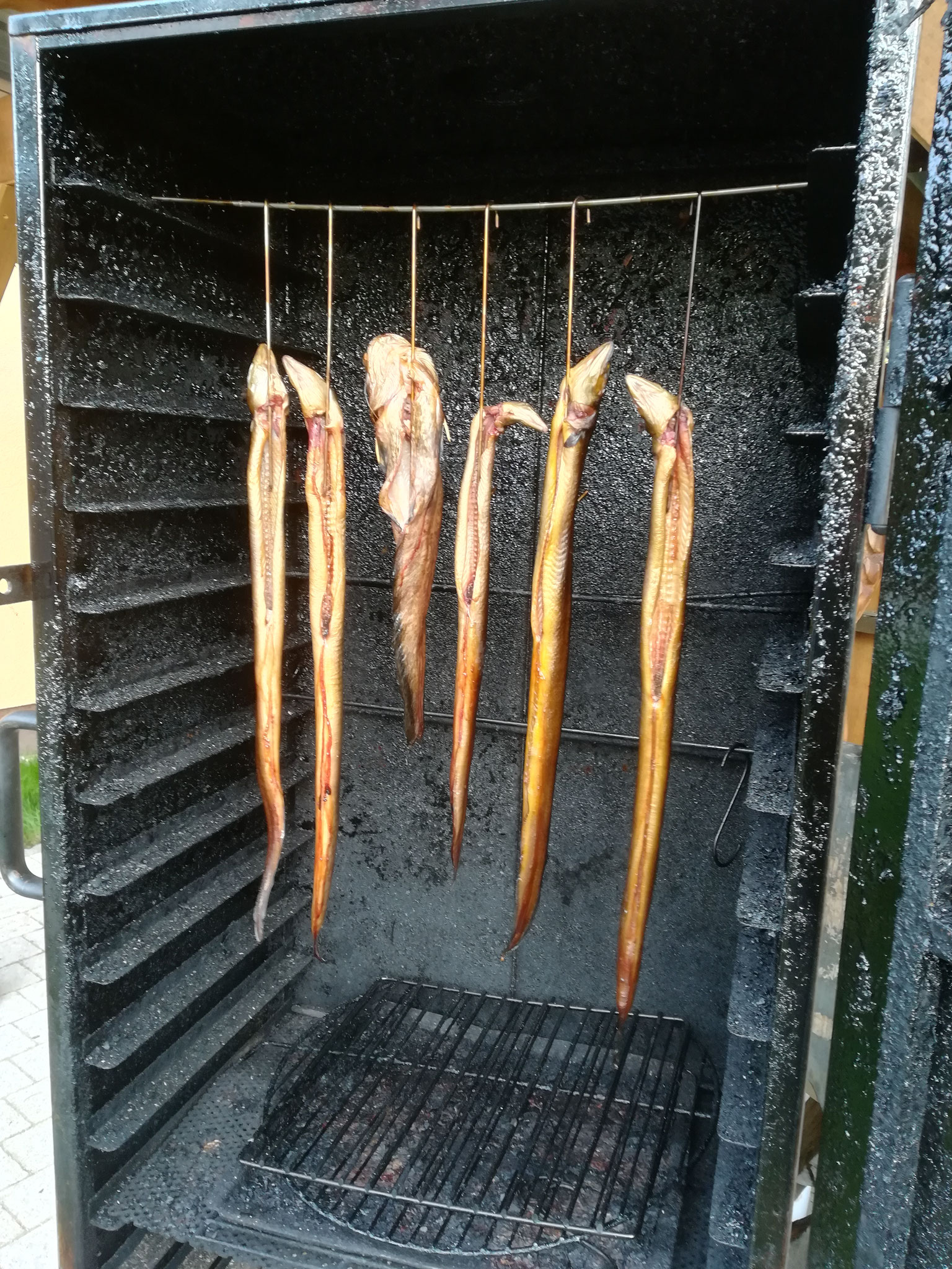 Lecker Räucherfisch nach dem Angeln