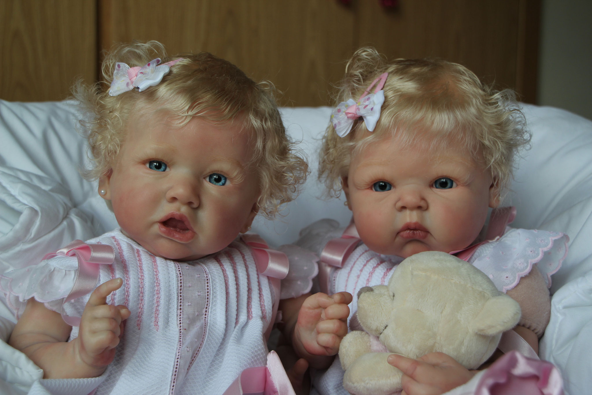 Saskia 3 Mis adorables bebes, reborn por encargo.