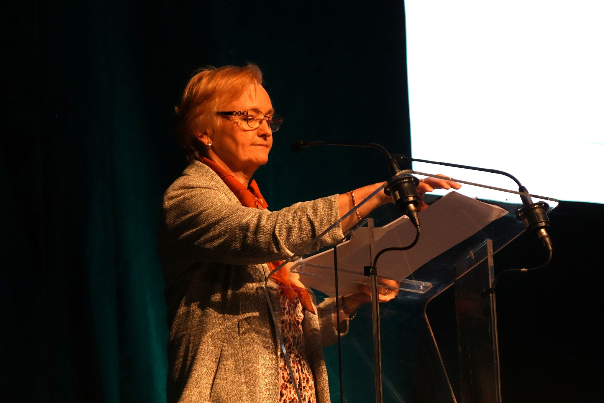 Francine Fallet, présidente de la Caisse locale de l'Union du Sud de l'Aisne du Crédit Agricole du Nord Est.