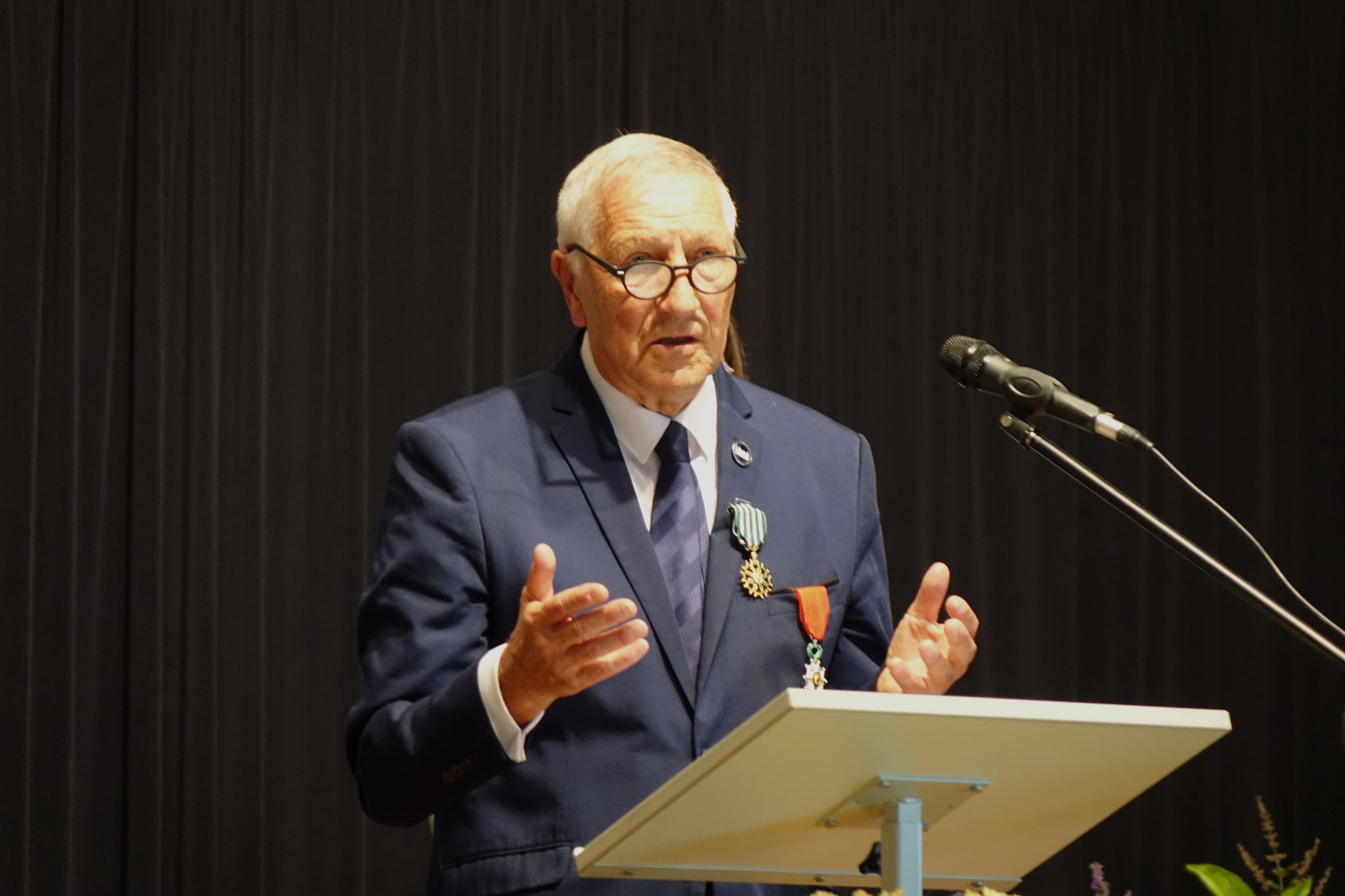 Le discours plein d'émotion de Jacques Krabal.