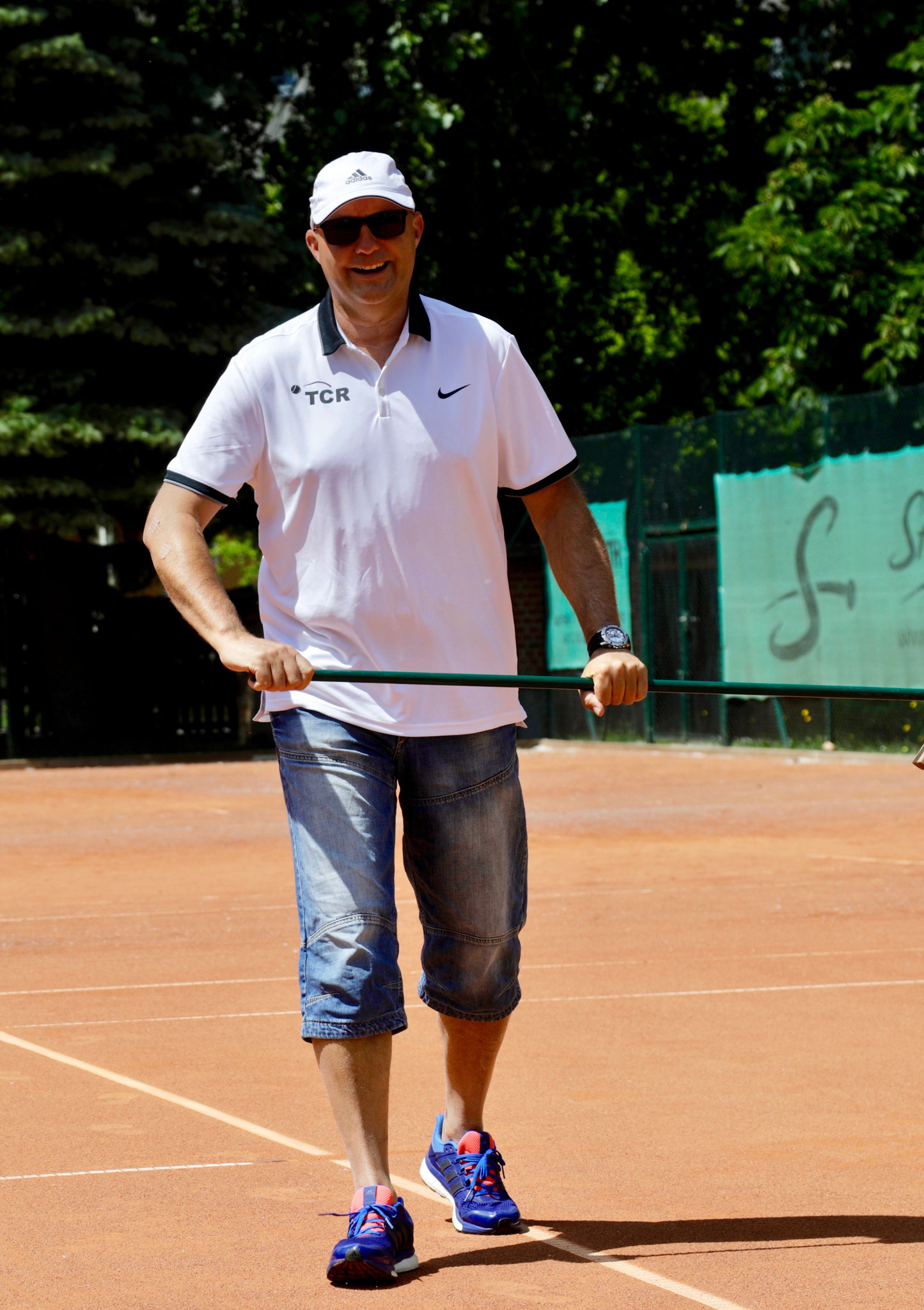 Trainer Jens ist mit der gezeigten Leistung sichtlich zufrieden