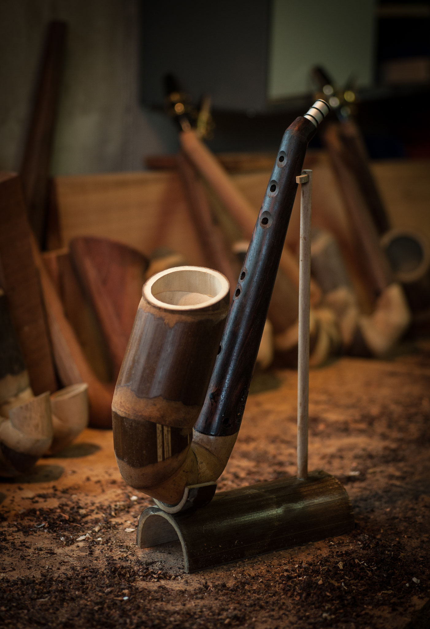 Holzsaxophon Bamboo saxophone The Woobasax