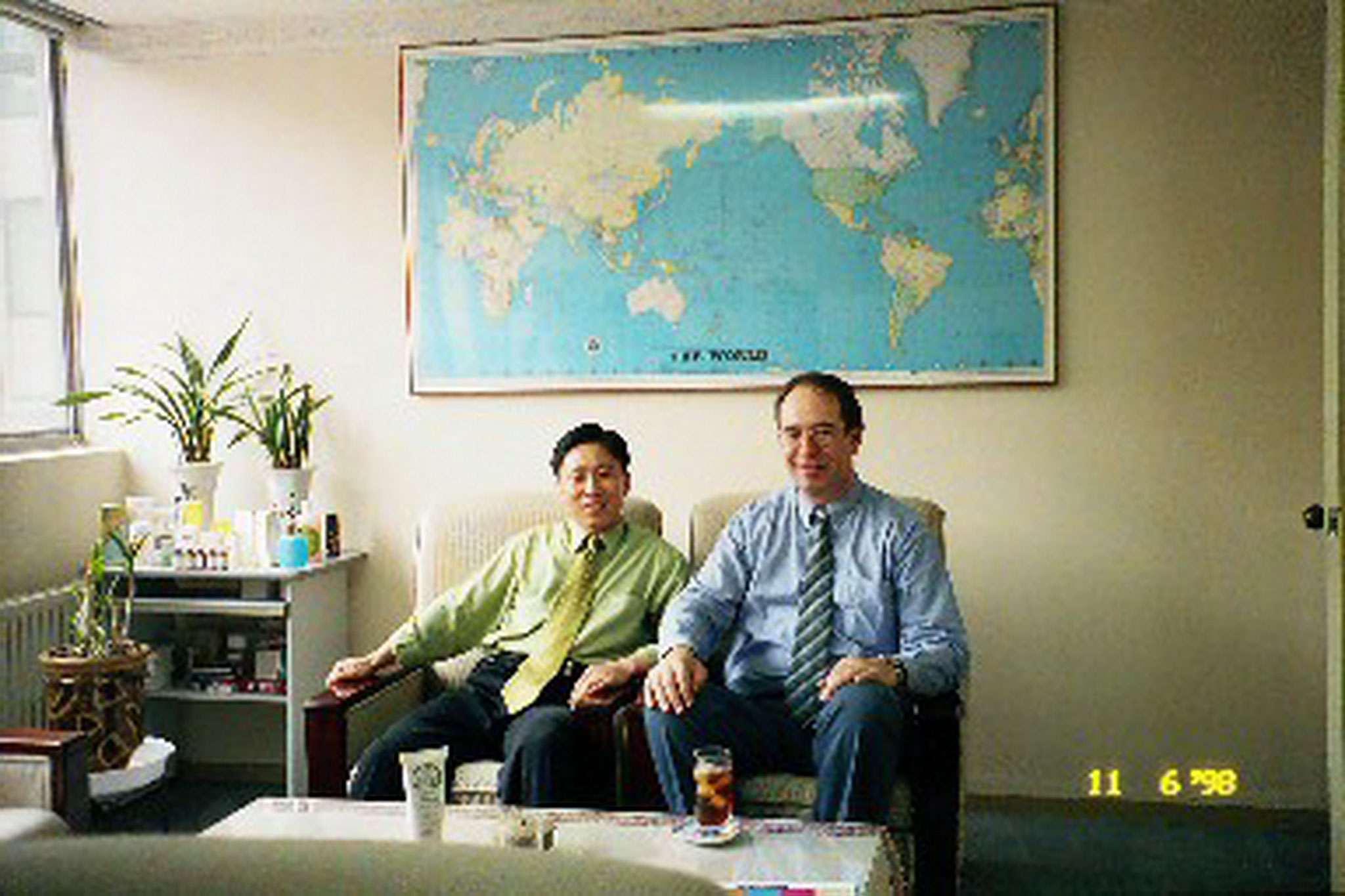 With Mr. Choi in Korea in 1997