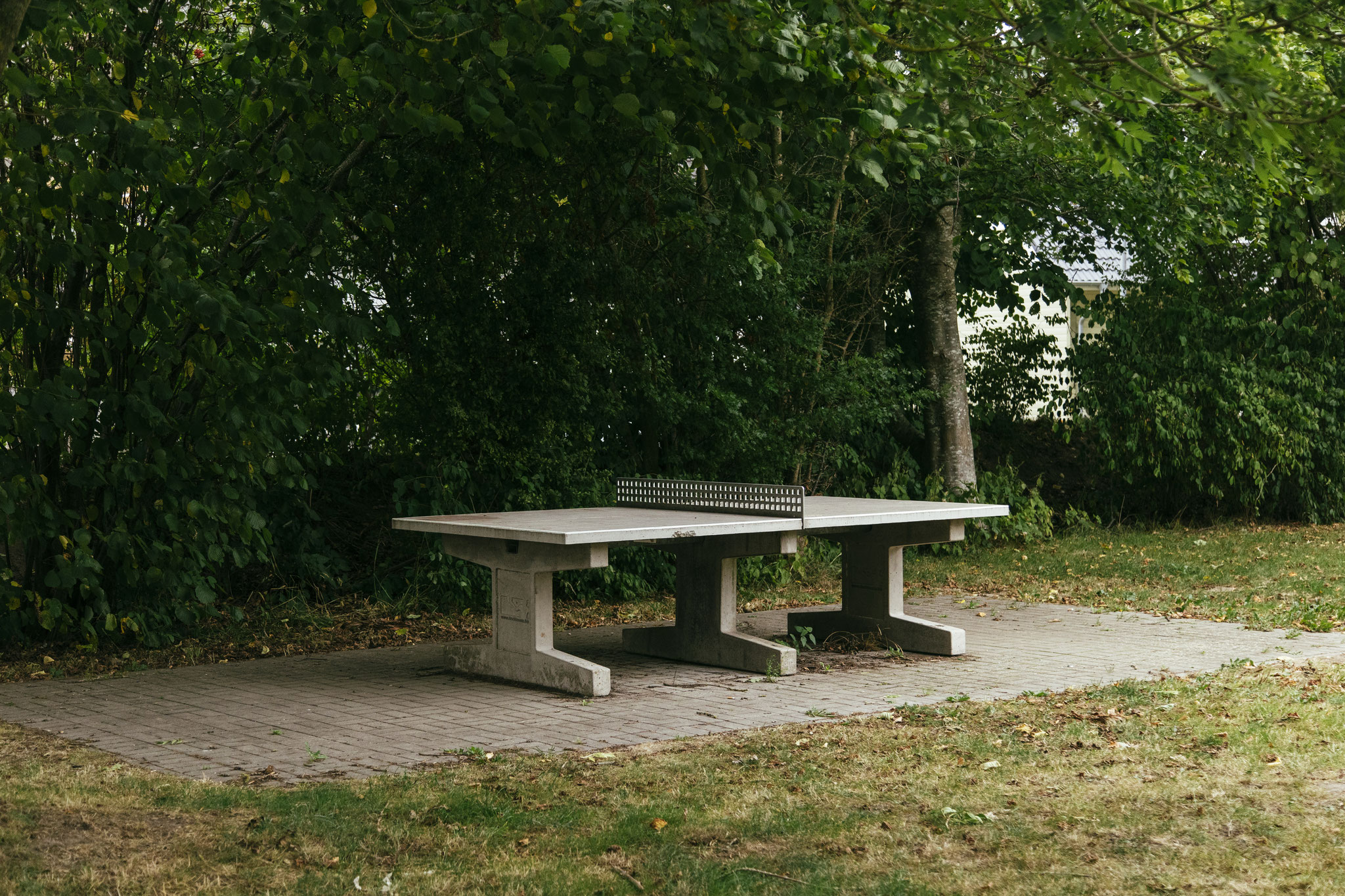 Tischtennisplatte im Park von Maasholm-Bad