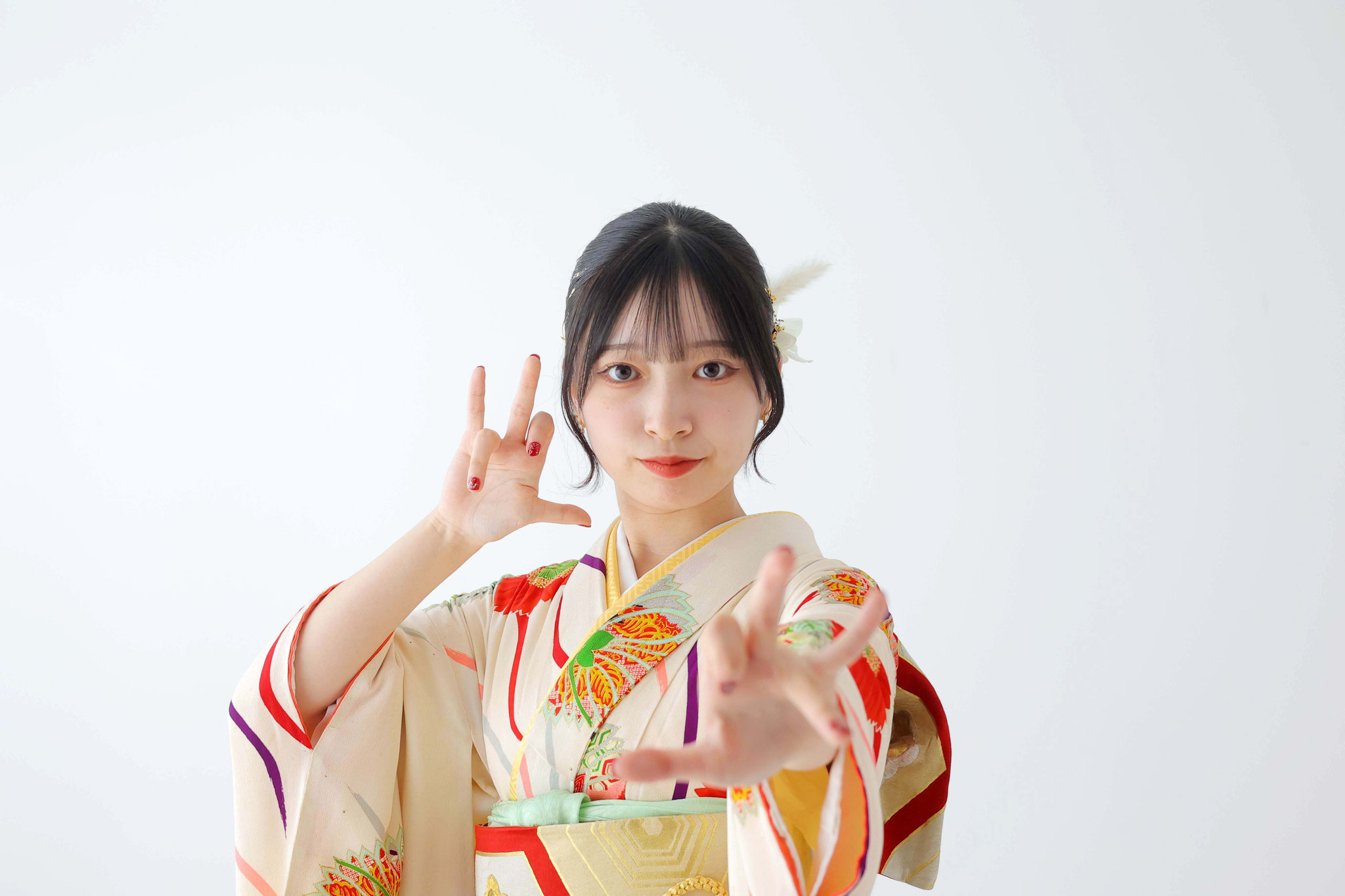 成人式の記念写真