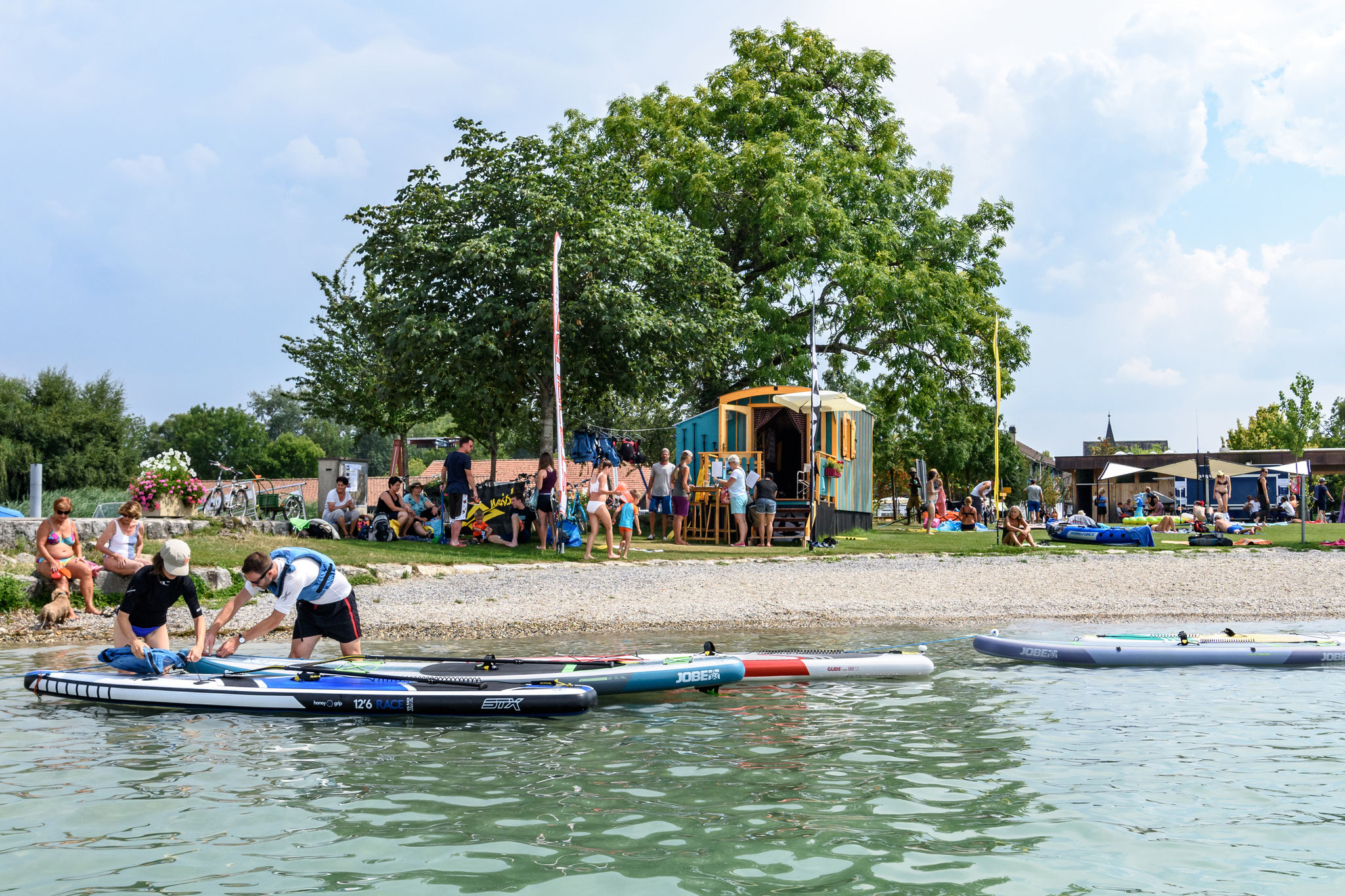 STAND UP PADDLING ERLACH SUP Vermietung direkt am Bielersee
