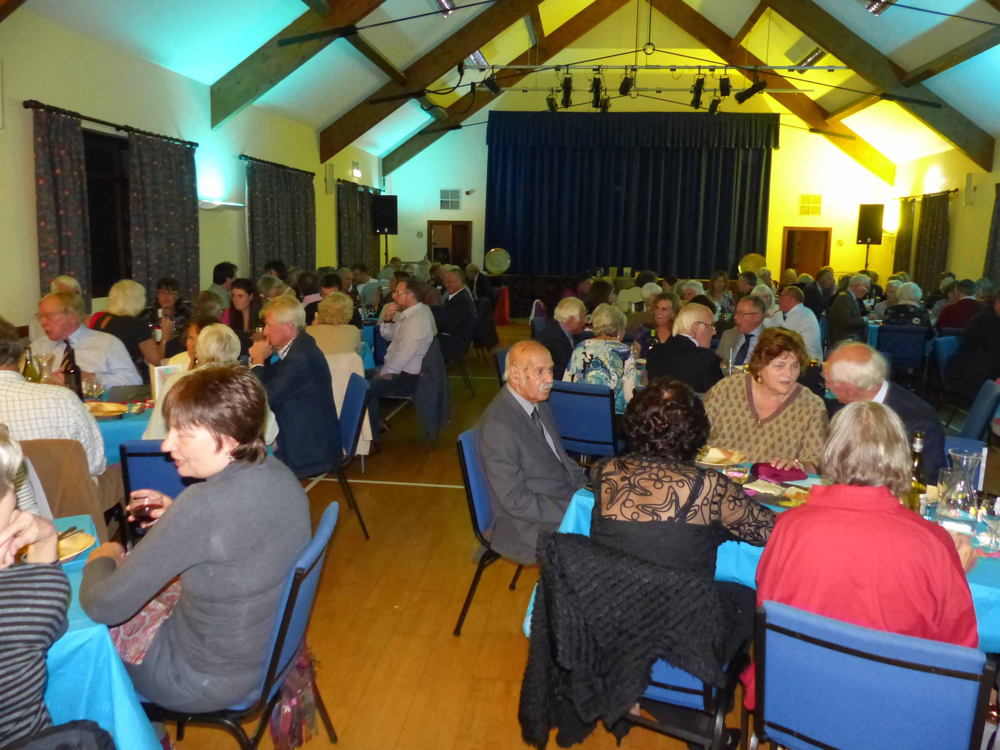 Almost 130 diners enjoying an Iranian meal