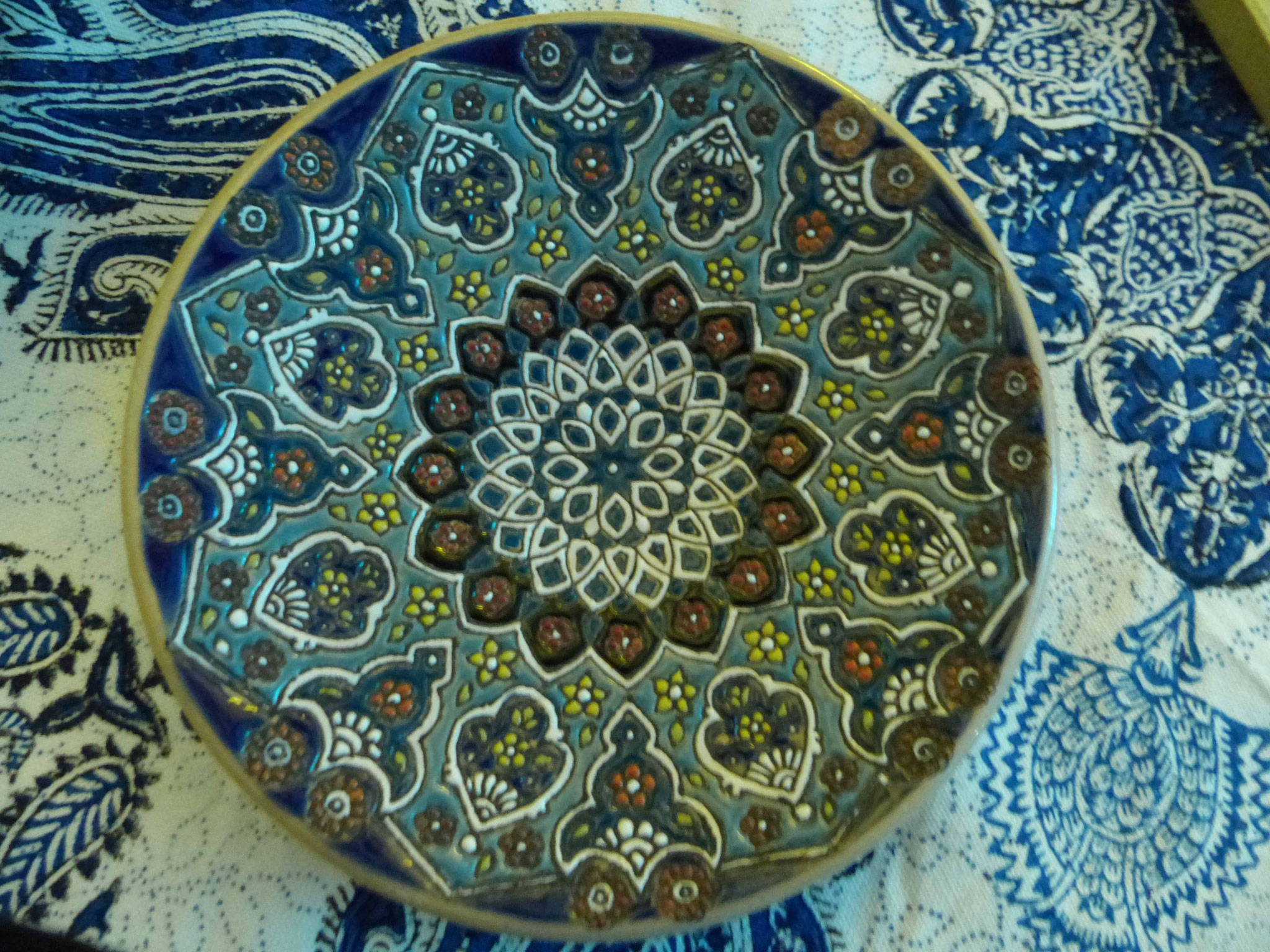 An Iranian plate loaned by Peter Barker