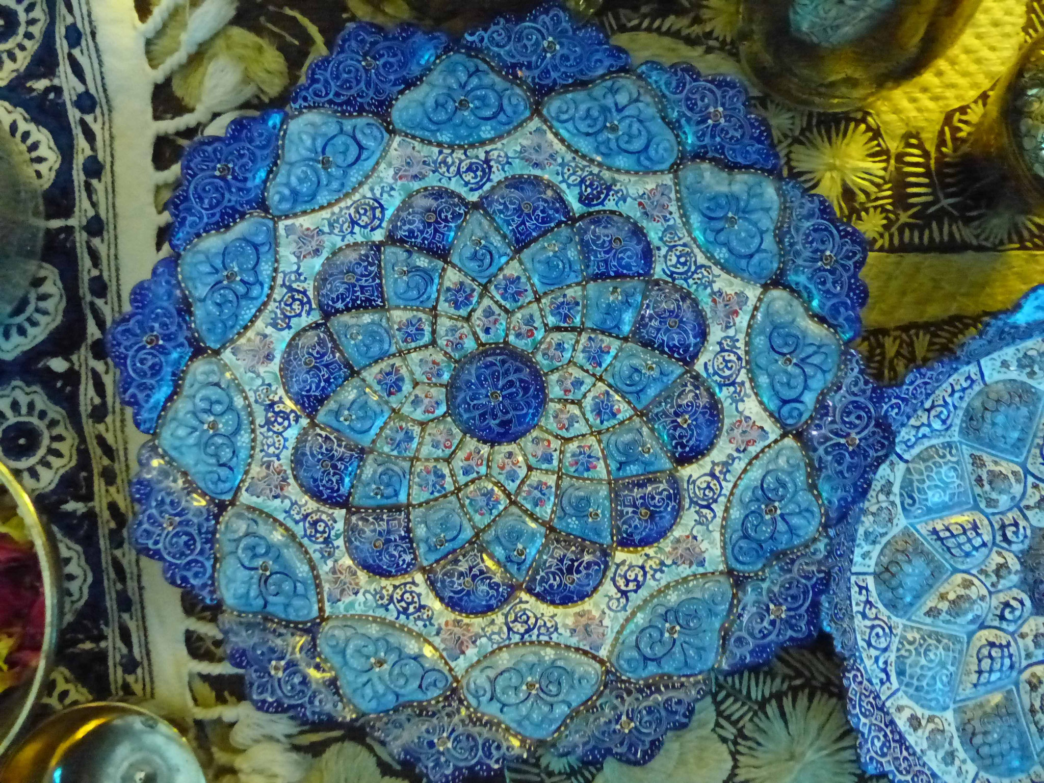 An Iranian plate loaned by Peter Barker