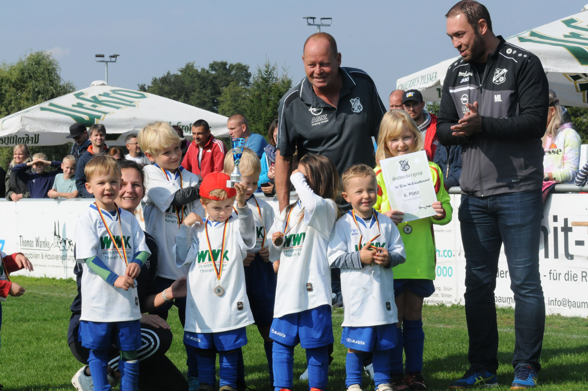 Unser Jugendkooperationspartner SV Blau-Weiß Günthersdorf belegte den sechsten Platz.