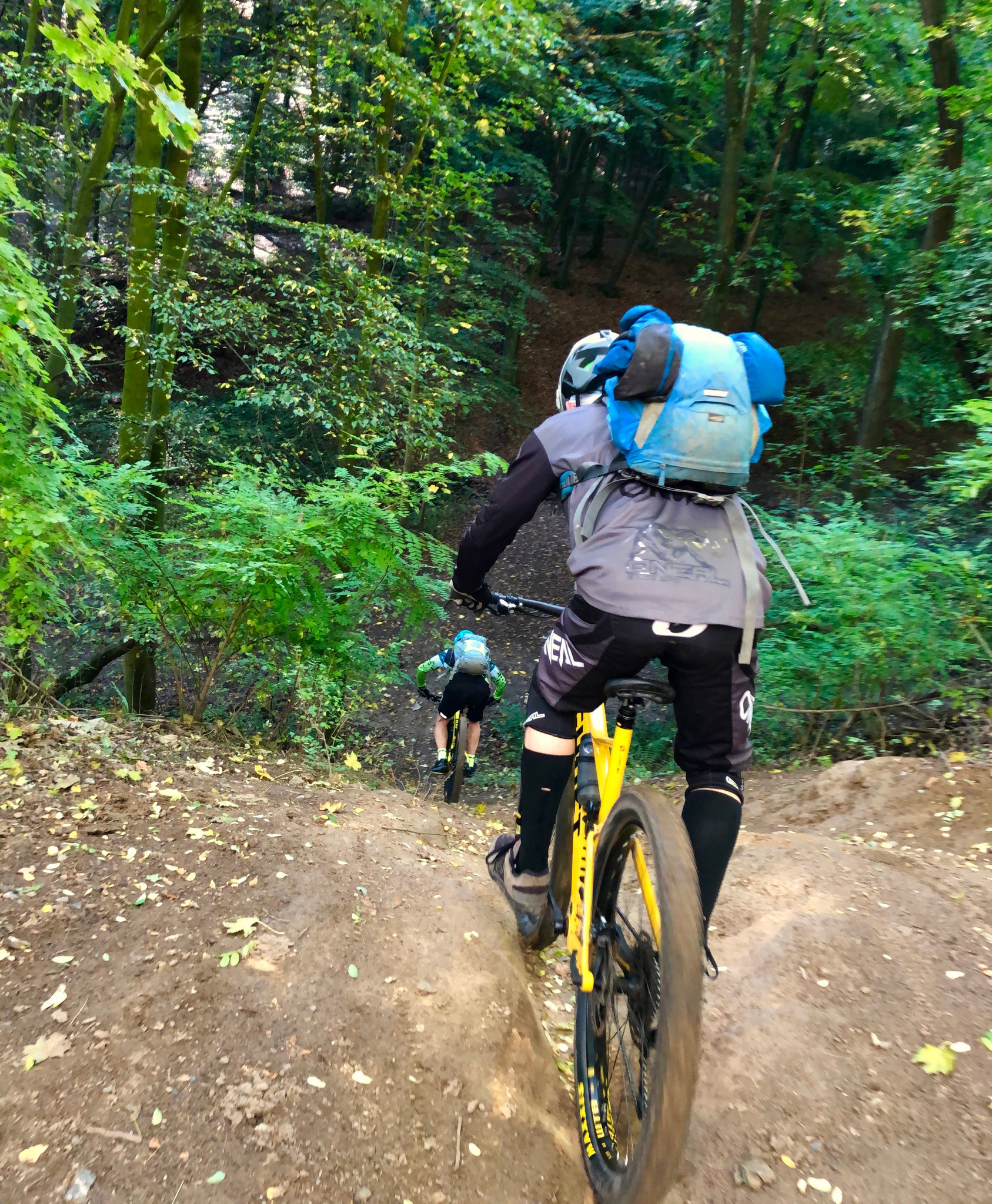 Steiler Singletrail