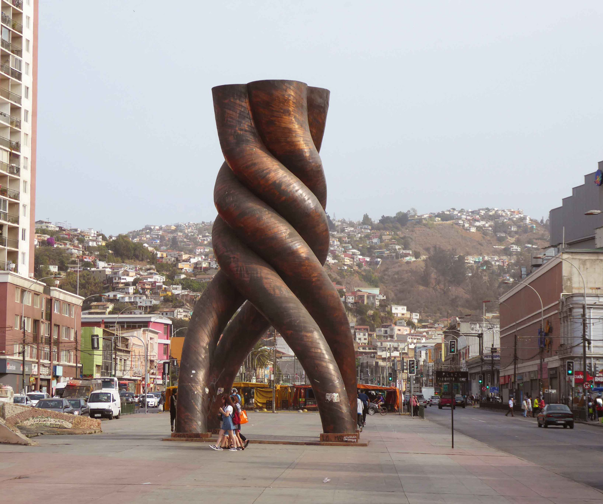 Monument "el Cable de Cobre", en souvenir des nombreuses mines chiliennes