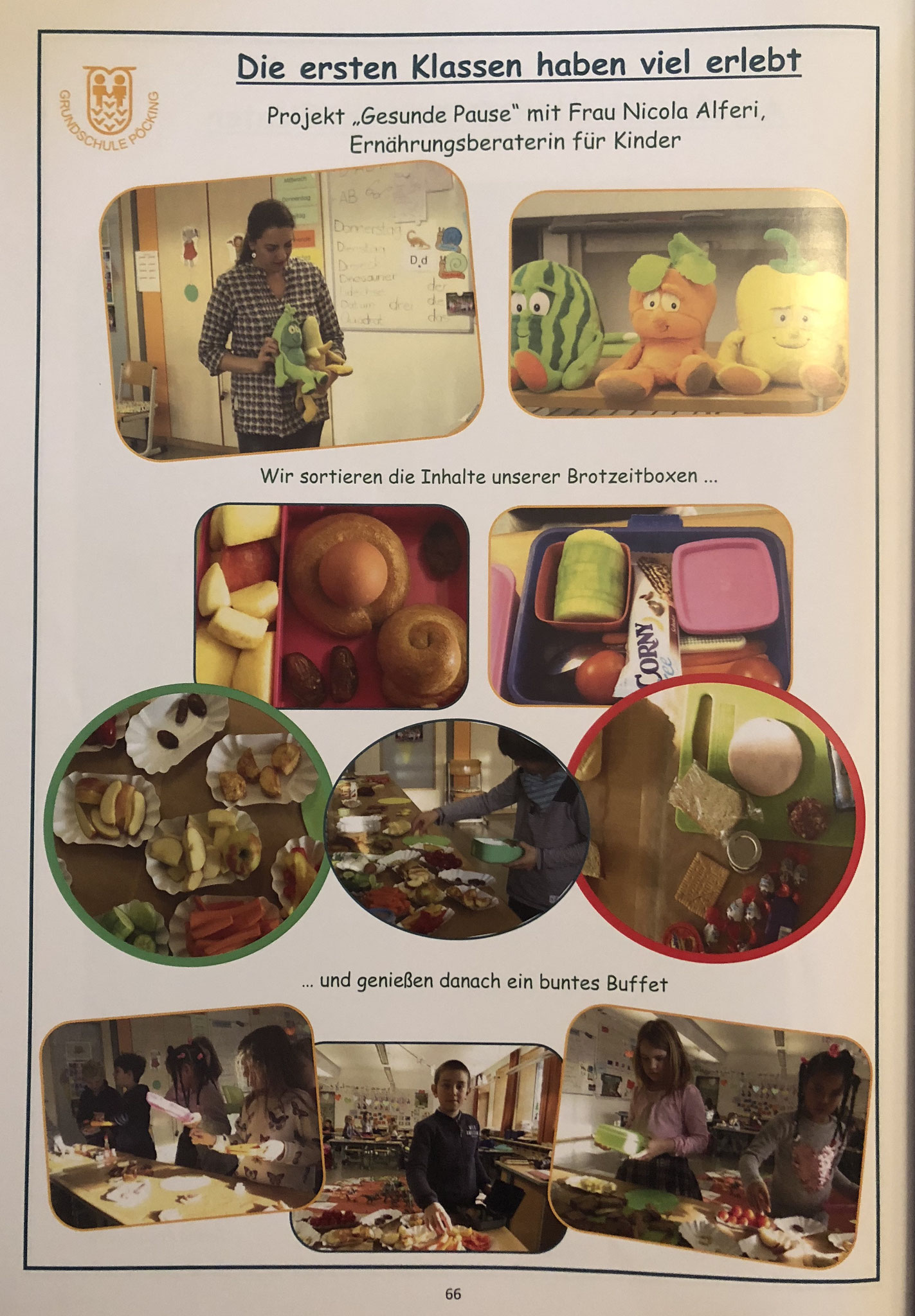 Thema "gesundes Frühstück" in der Schule