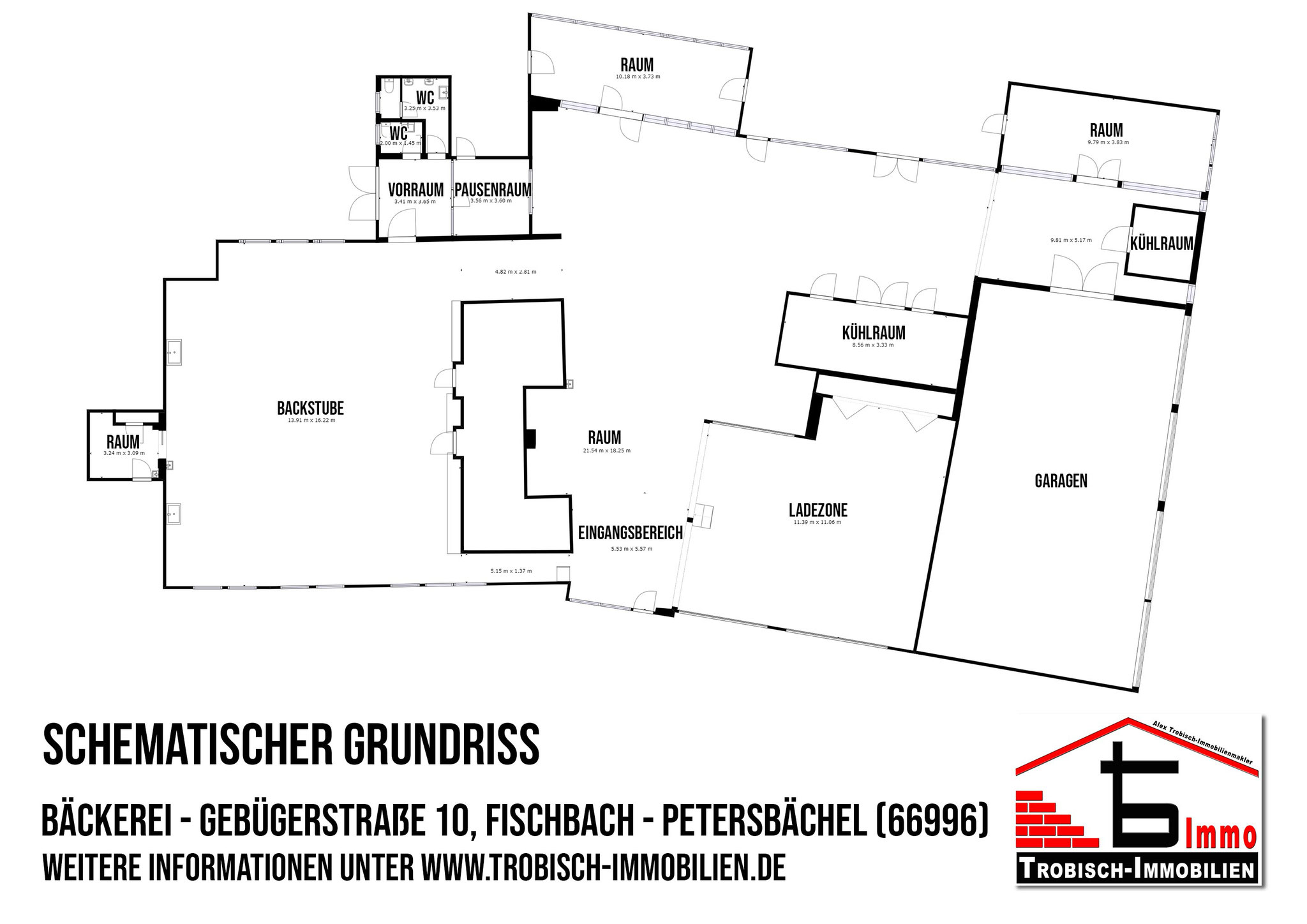 Schematischer Grundriss
