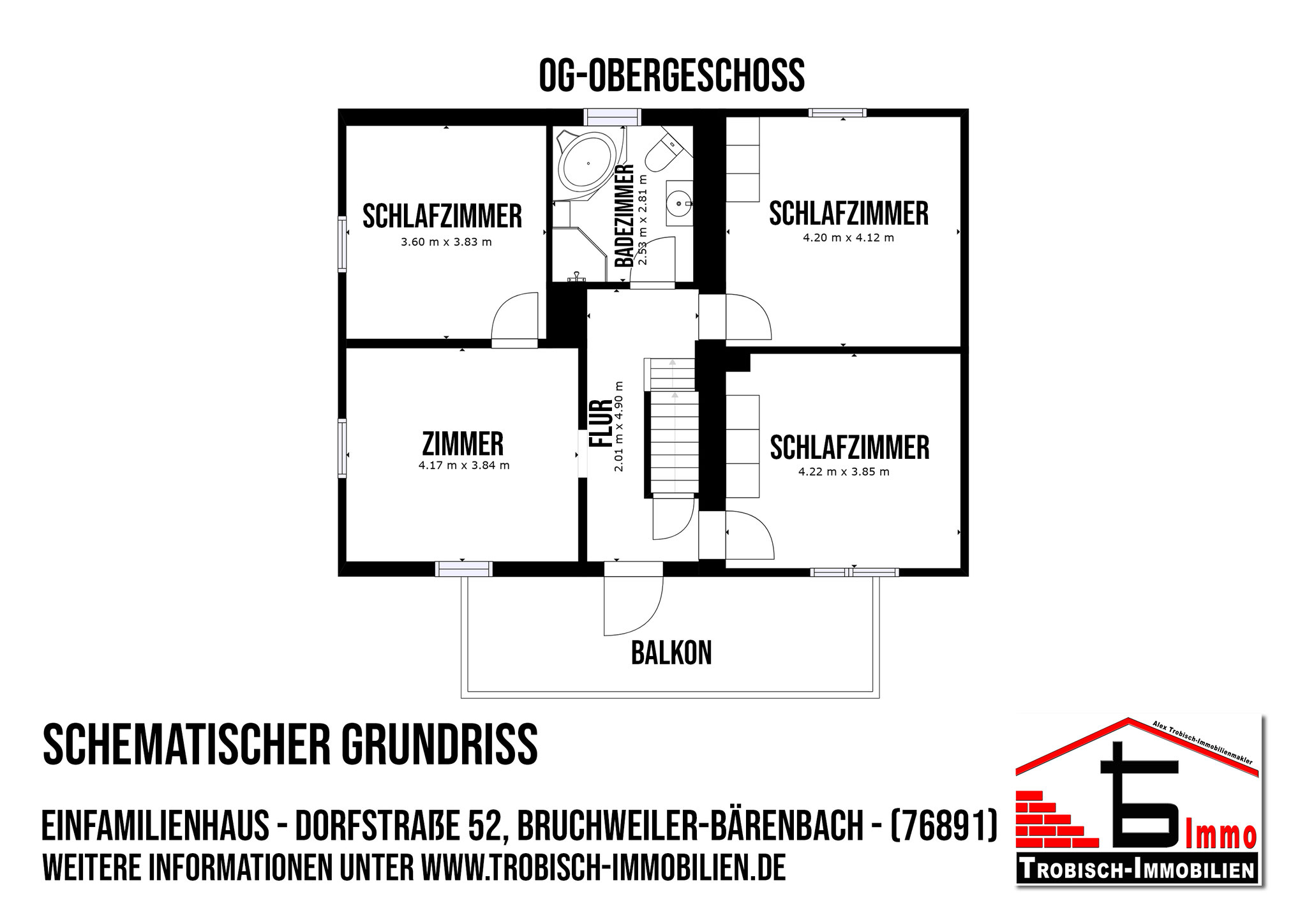 Schematischer Grundriss - OG
