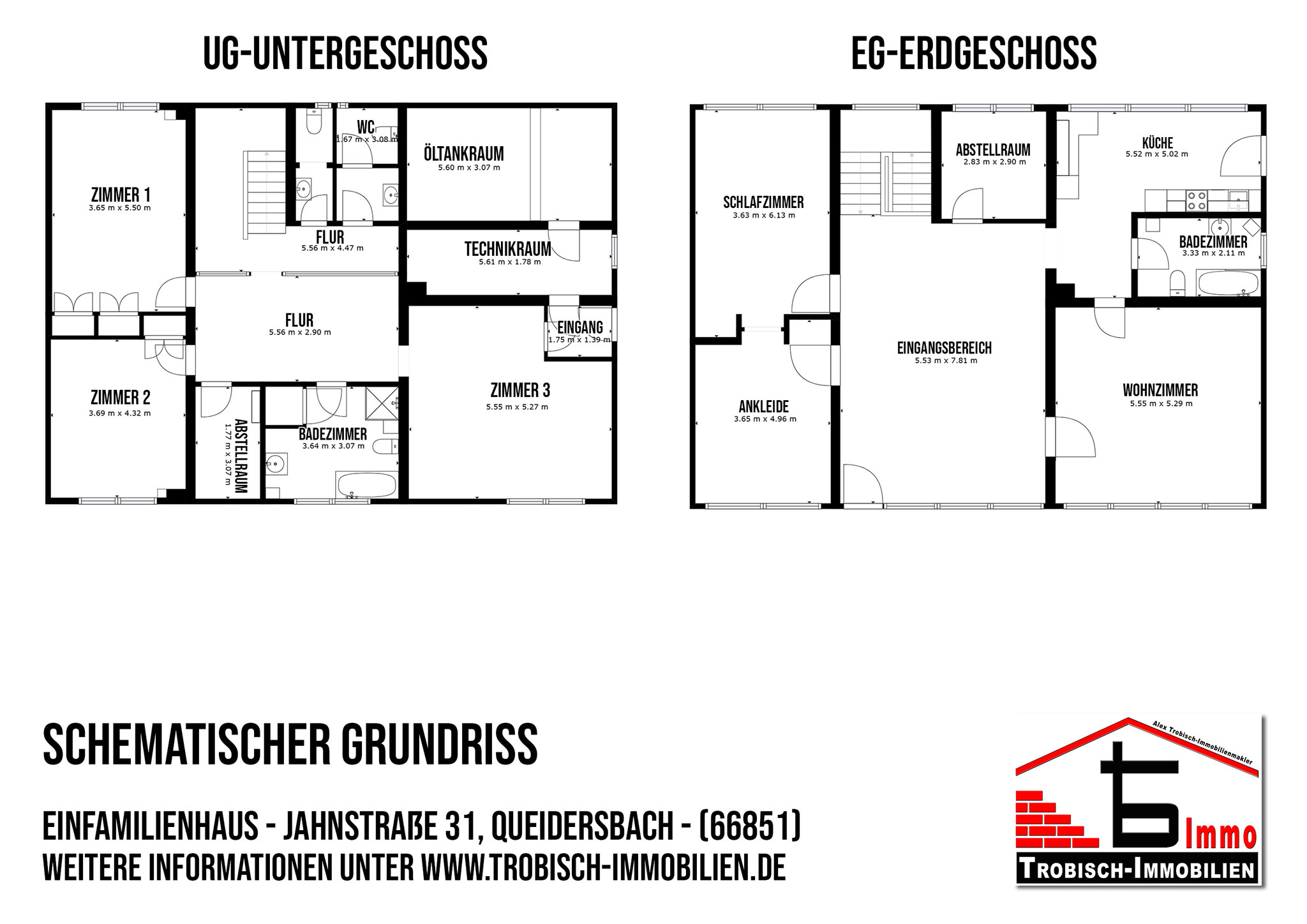 Schematischer Grundriss