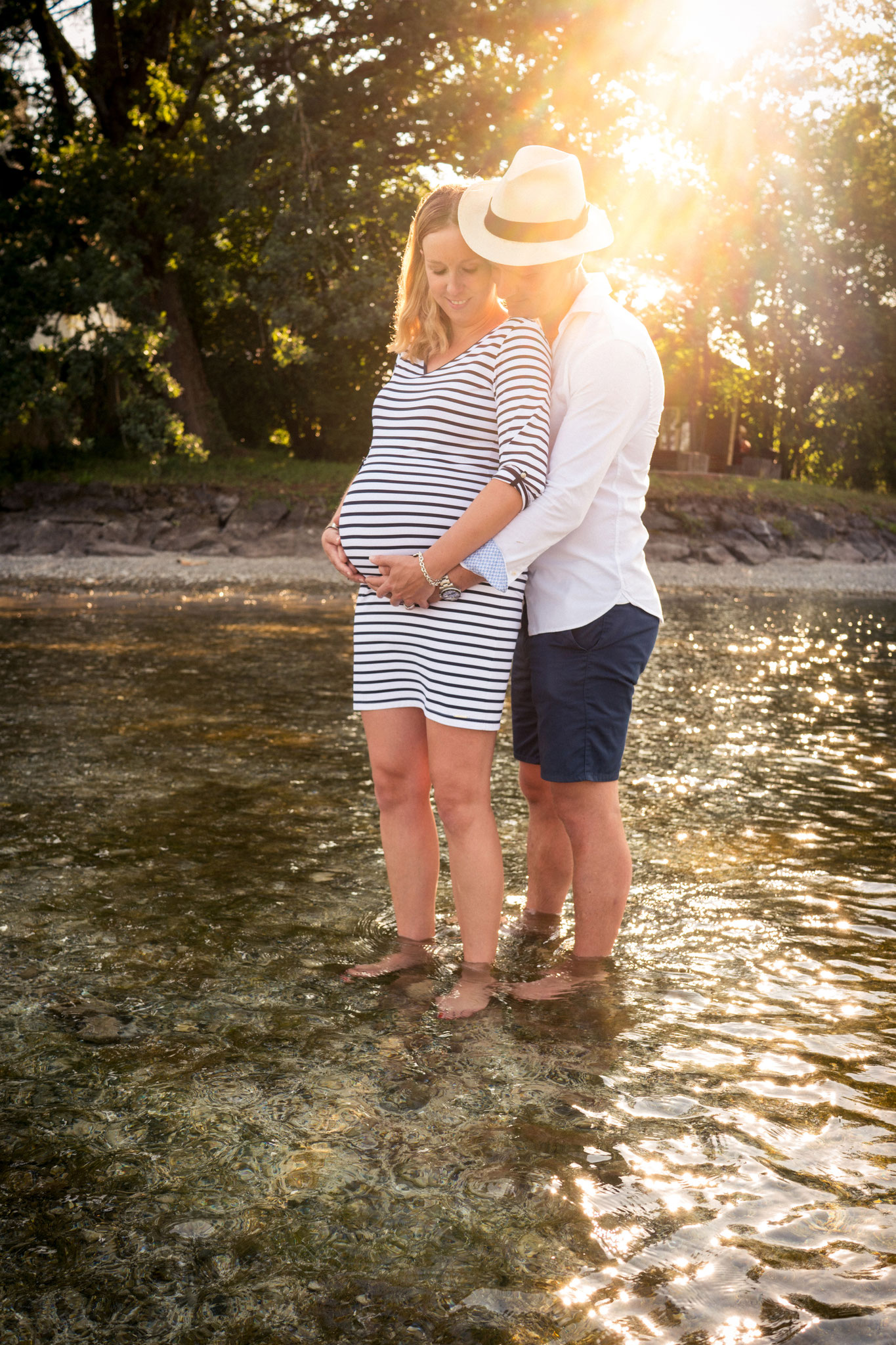 Natürliche Schwangerschaftsfotografie