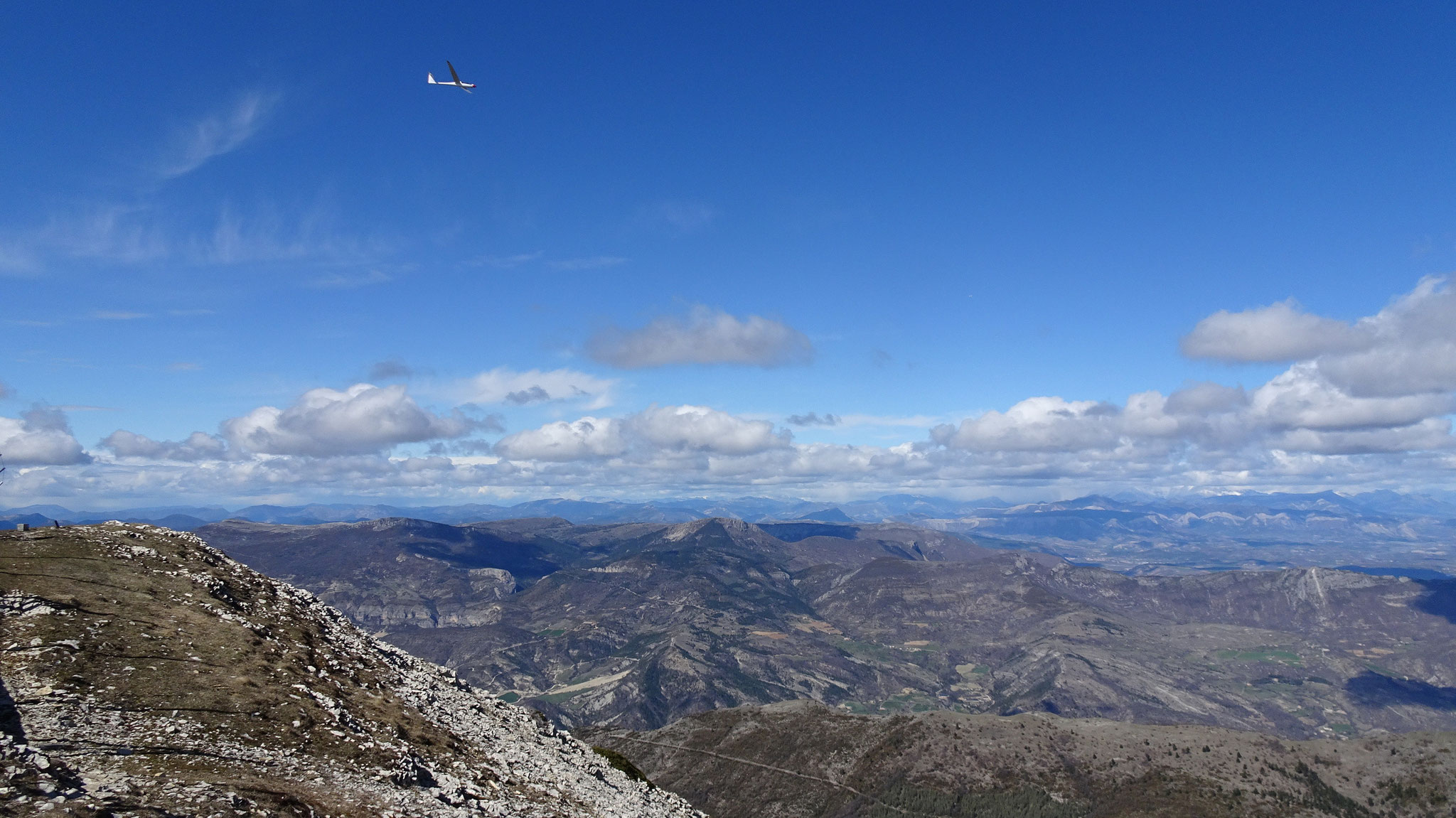 herrliche Aussicht von 1800m Höhe