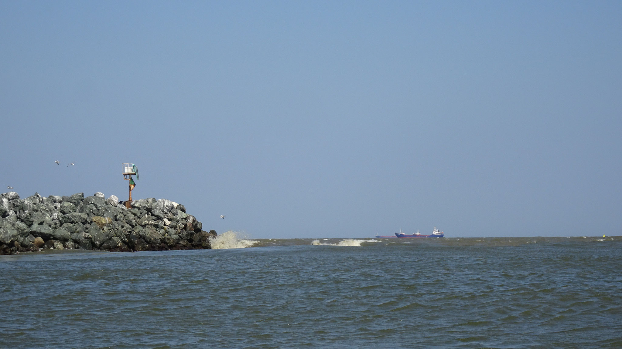 an der Mündung zum schwarzen Meer - 5 Kilometer entfernt von der Ukraine....