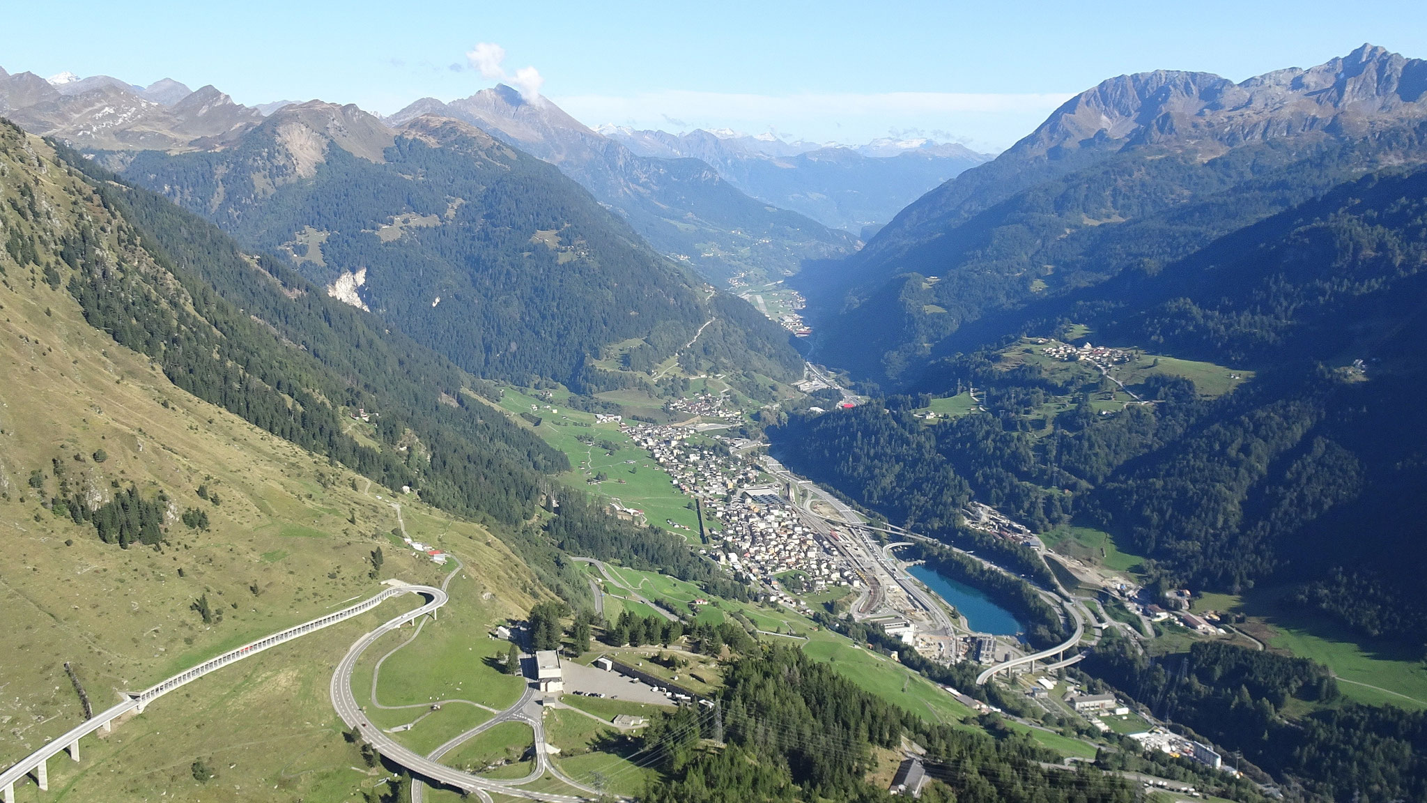 Aussicht nach Airolo vom Belvédère