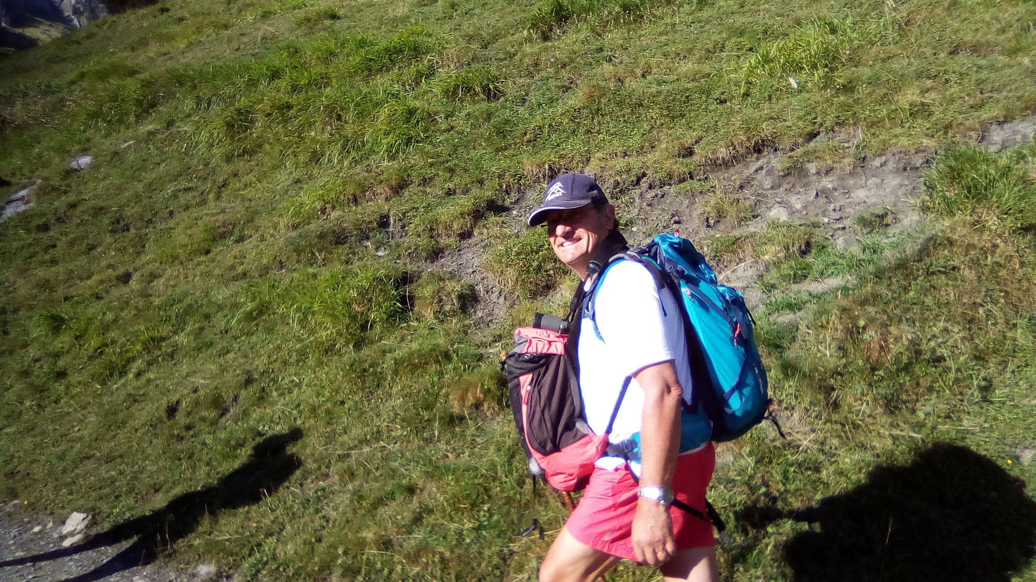 Rando du lac d'Ilhéou. Bravo à Christian !