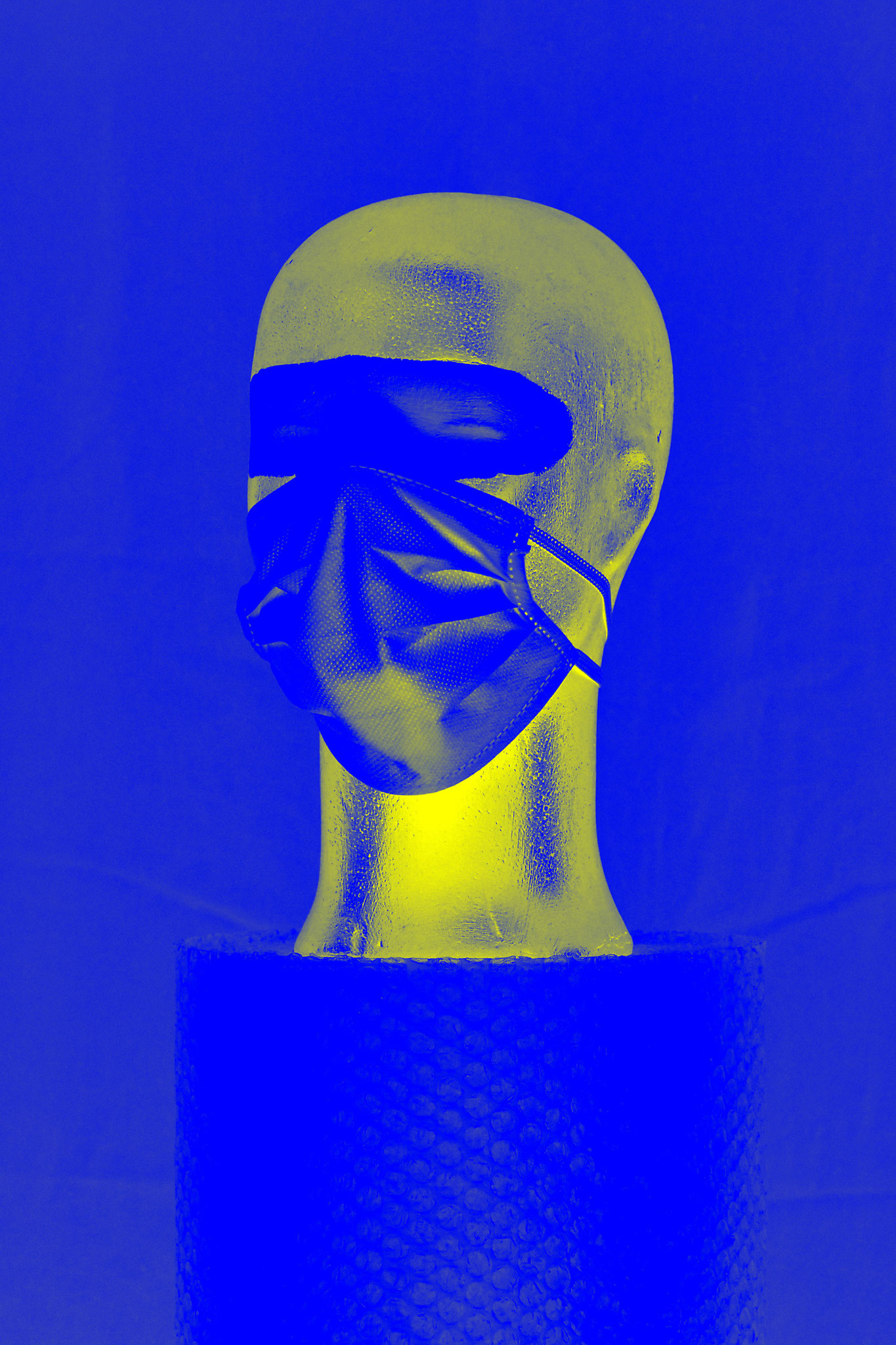 Maskenzeit - blue