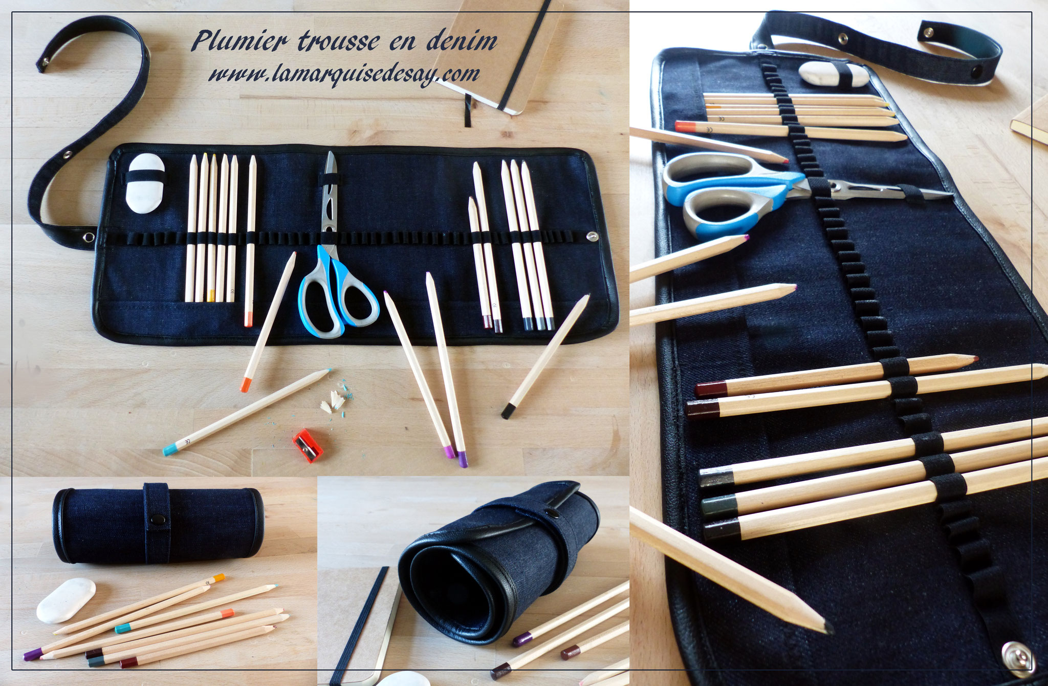 Plumier trousse pour les crayons