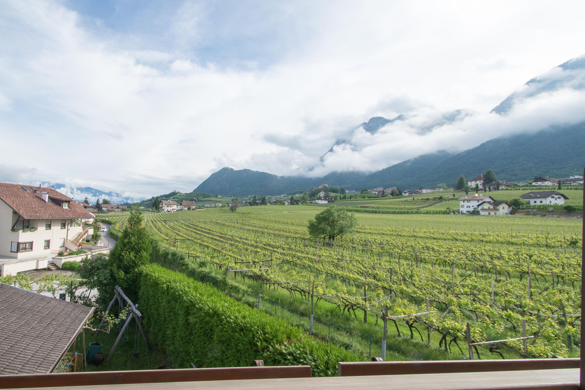 Ausblick vom Balkon des Doppelzimmers