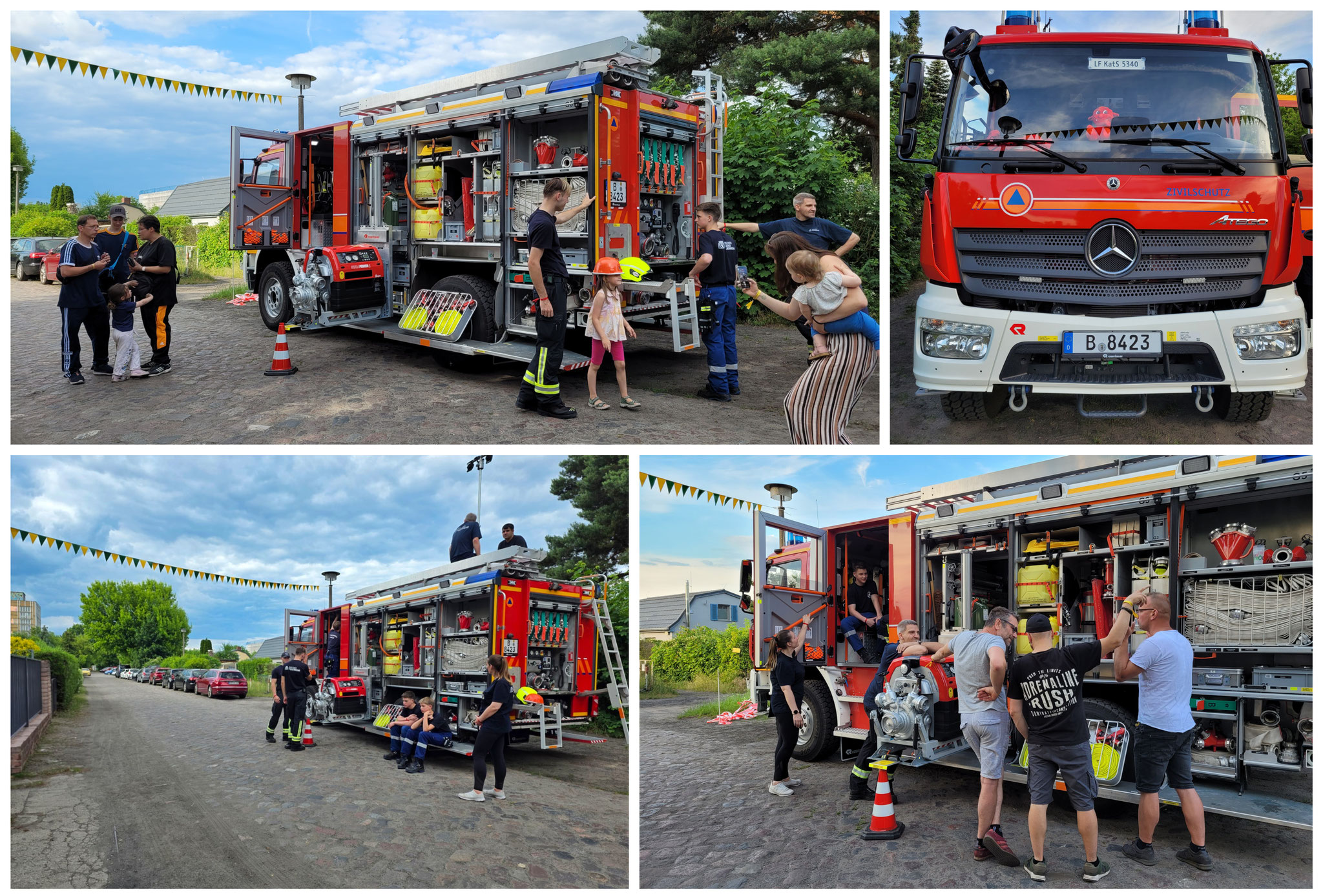 Die Feuerwehr ist auch am Start! Danke für euren Besuch!
