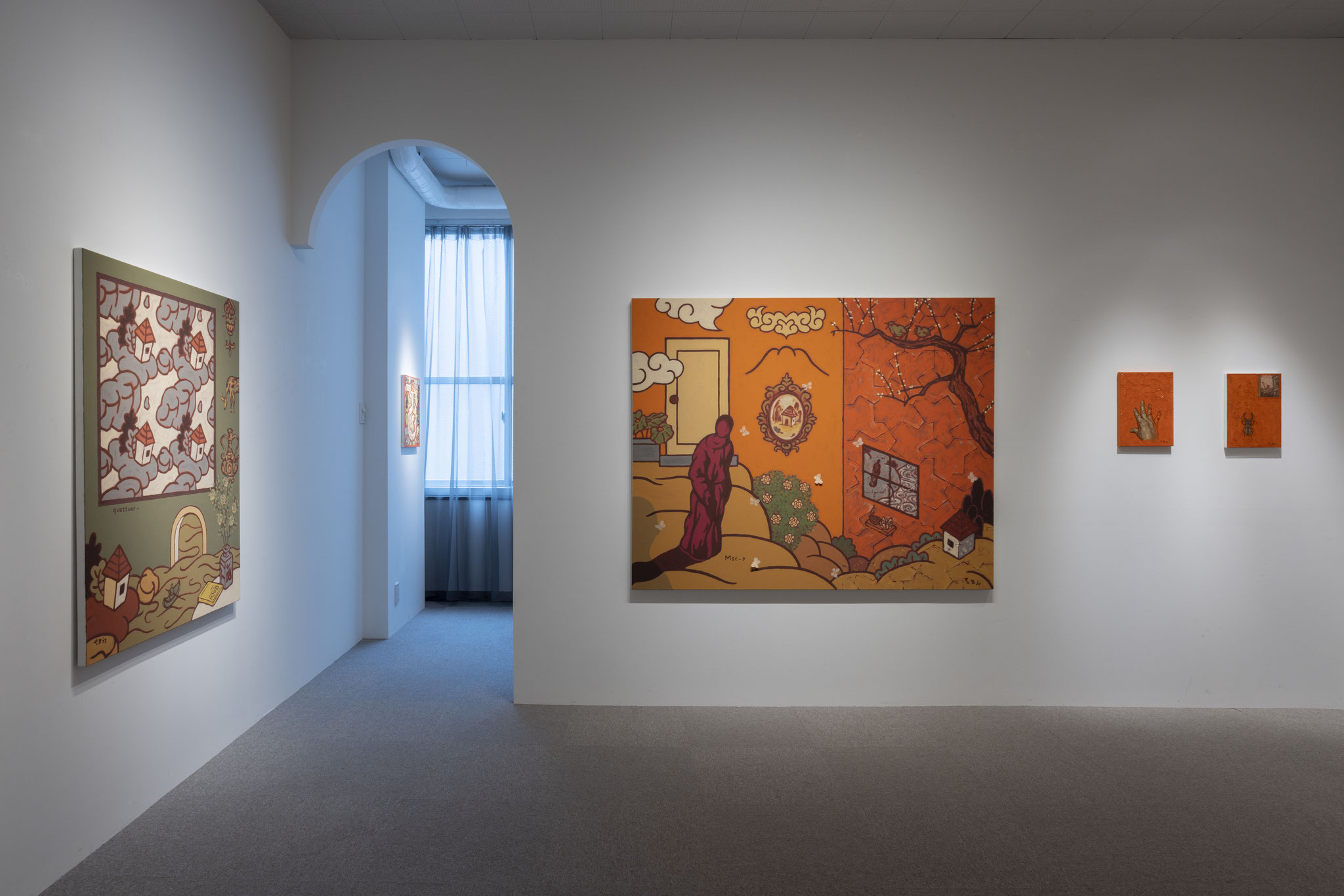 張忠儀　海(越前) 油絵　1987年11月　F6号　高宮画廊　個展 楽天市場】絵画 越智紀久張 油絵・油彩画 『宵』 夜景 星 月 空