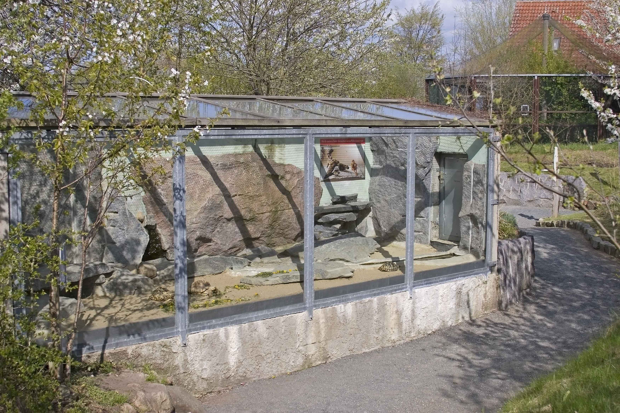 Freilandterrarium für Landschildkröten