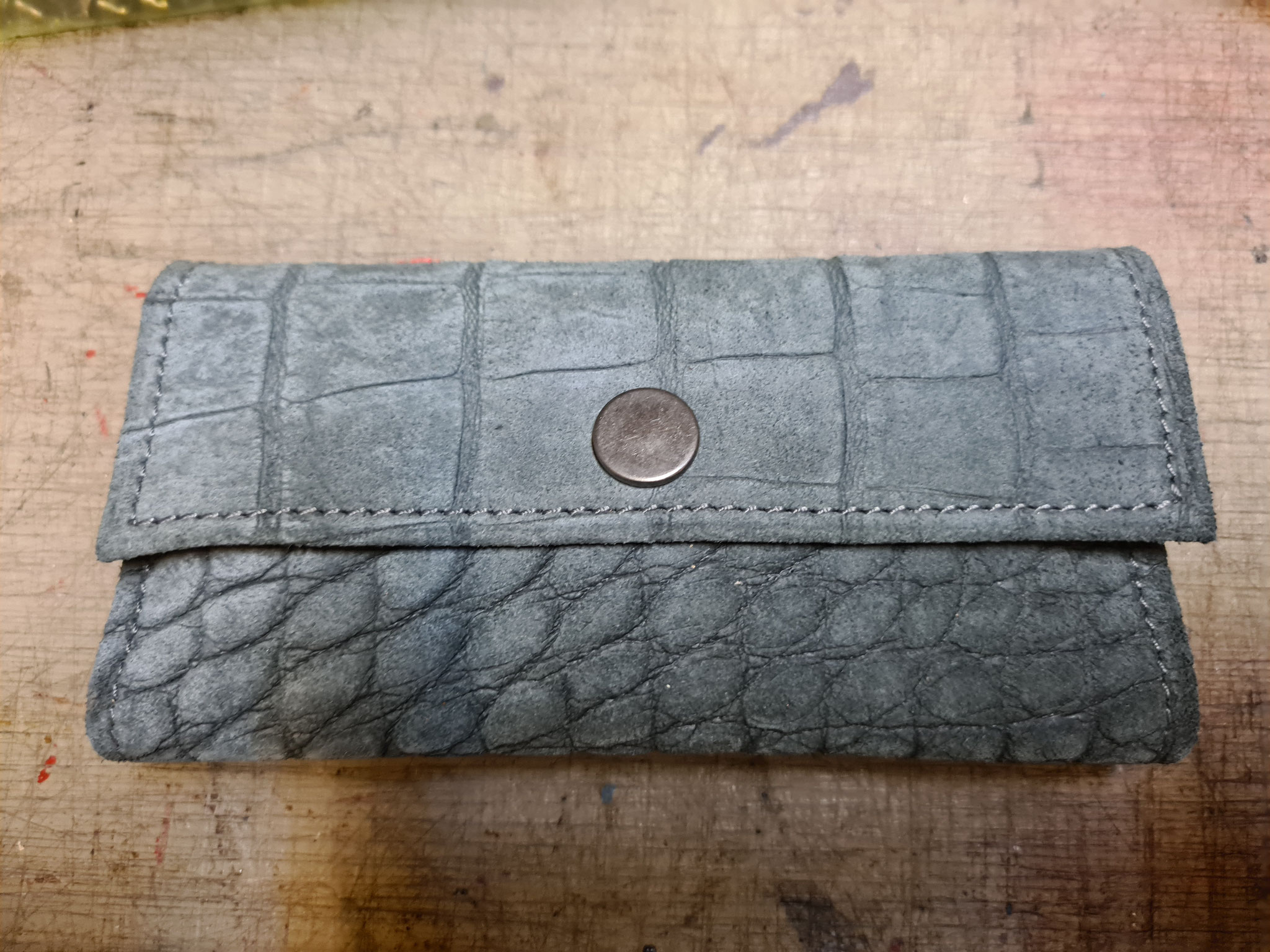Croco gris bleu