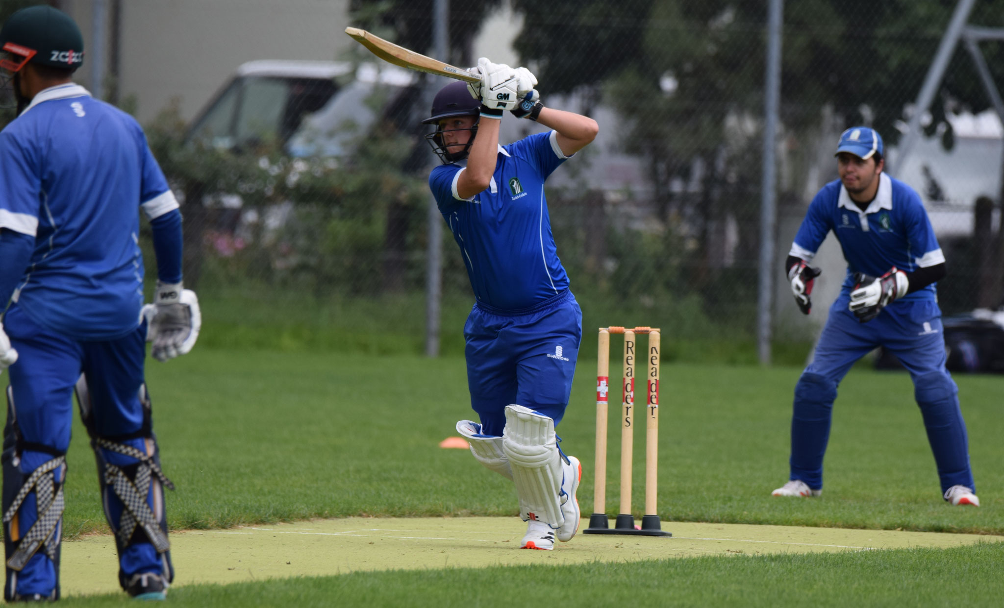 An array of shots around the ground had the fielders working overtime.