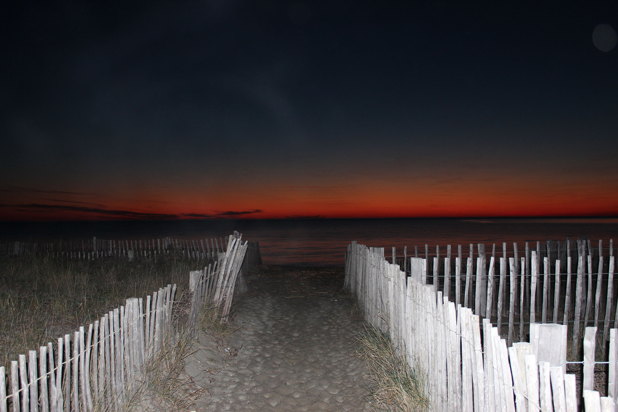 Der frühe Morgen am Meer