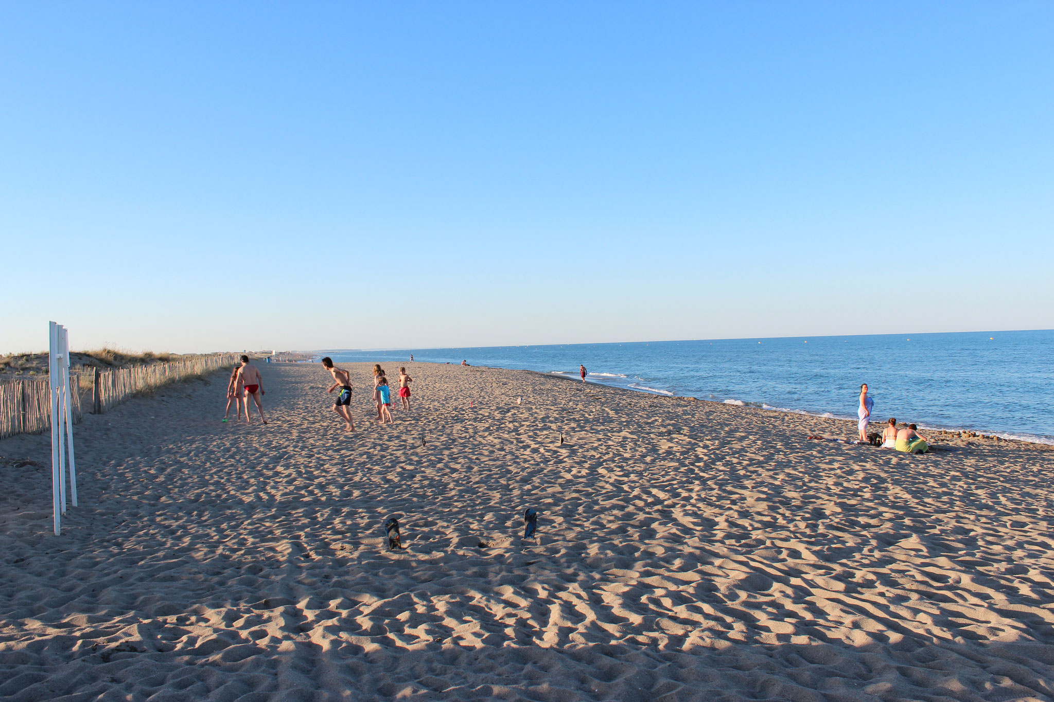 Unser Strand im August 20 Uhr
