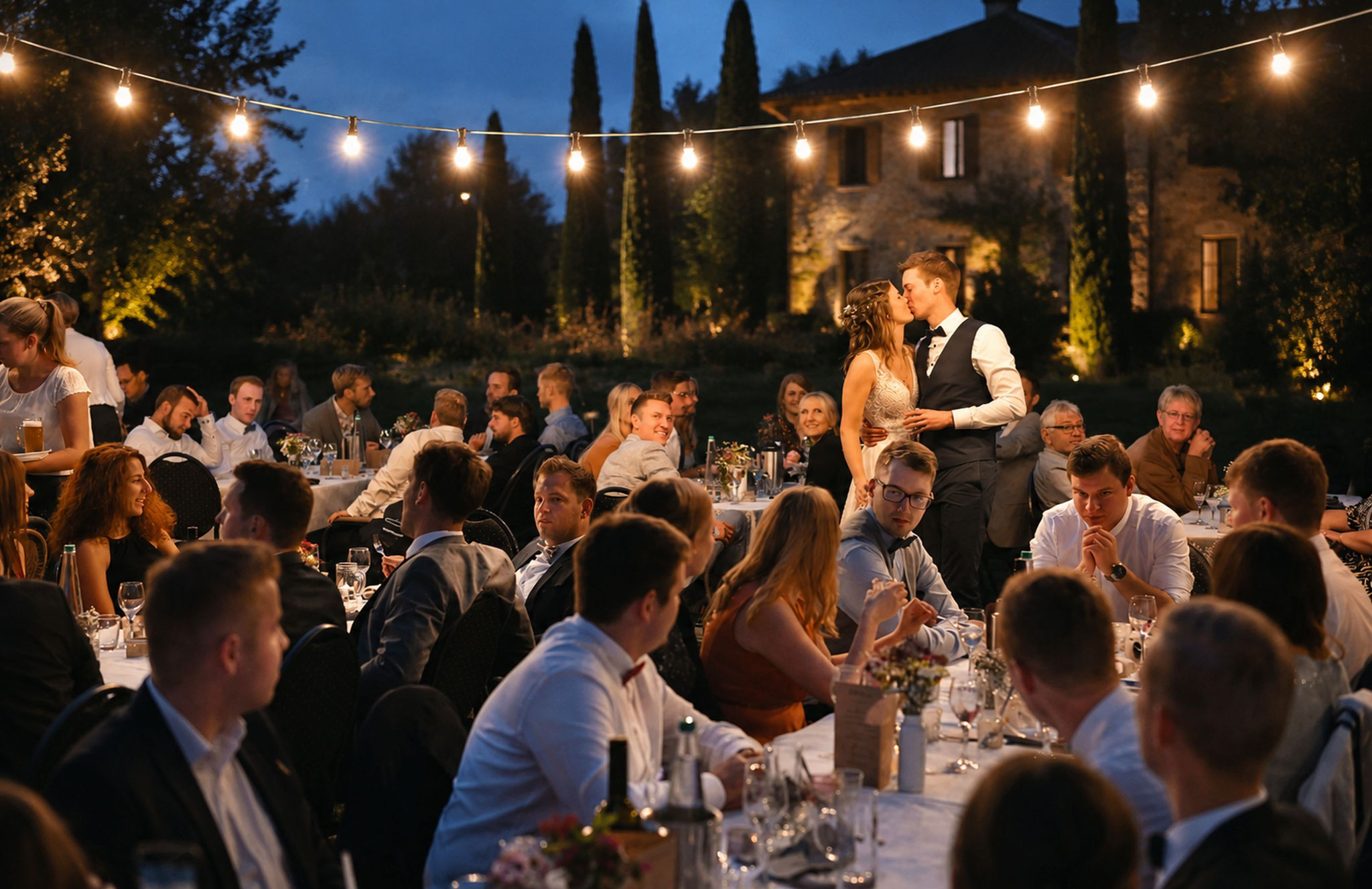 Partystimmung auf der Hochzeit