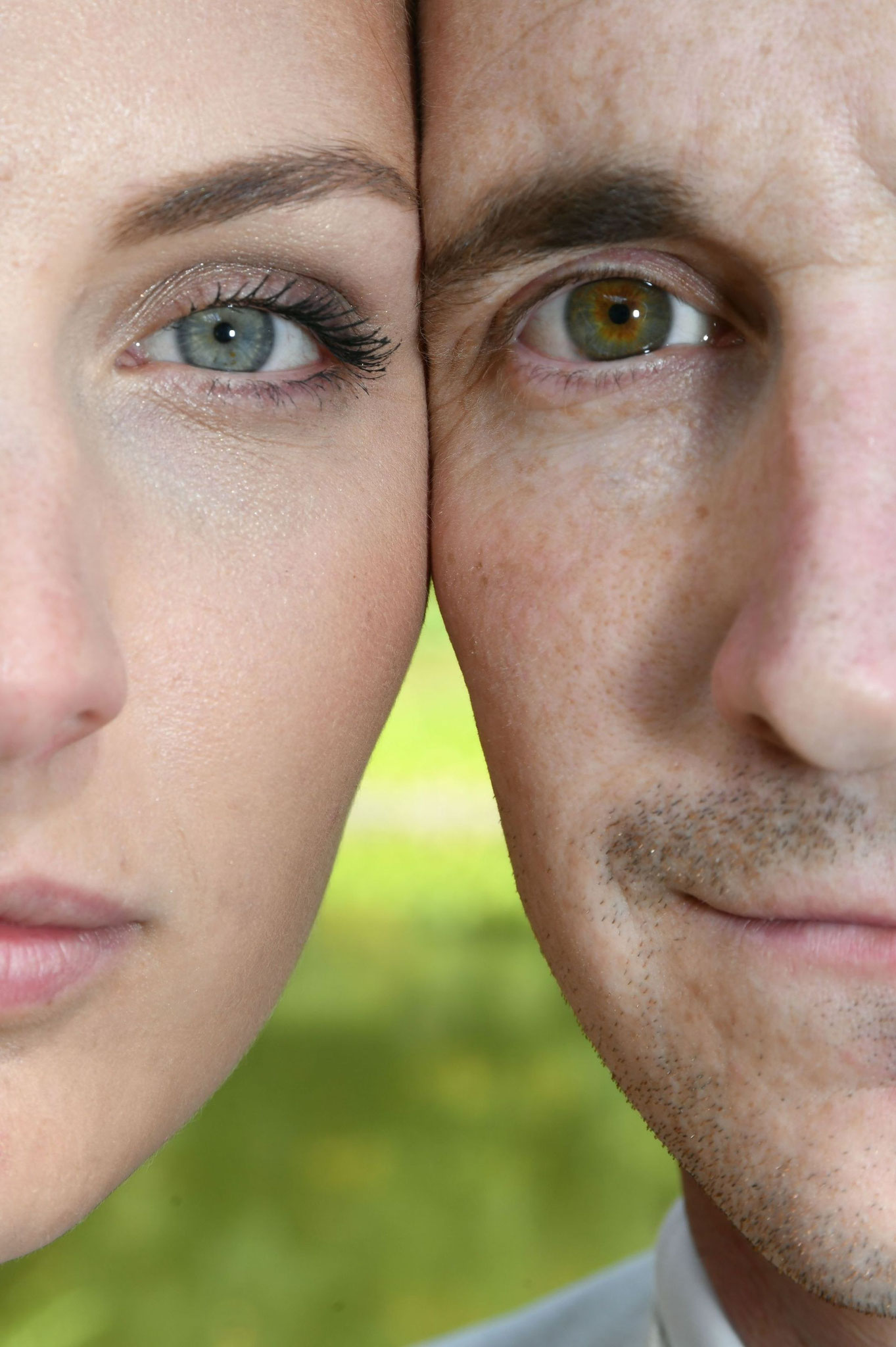 Augen eines Brautpaares