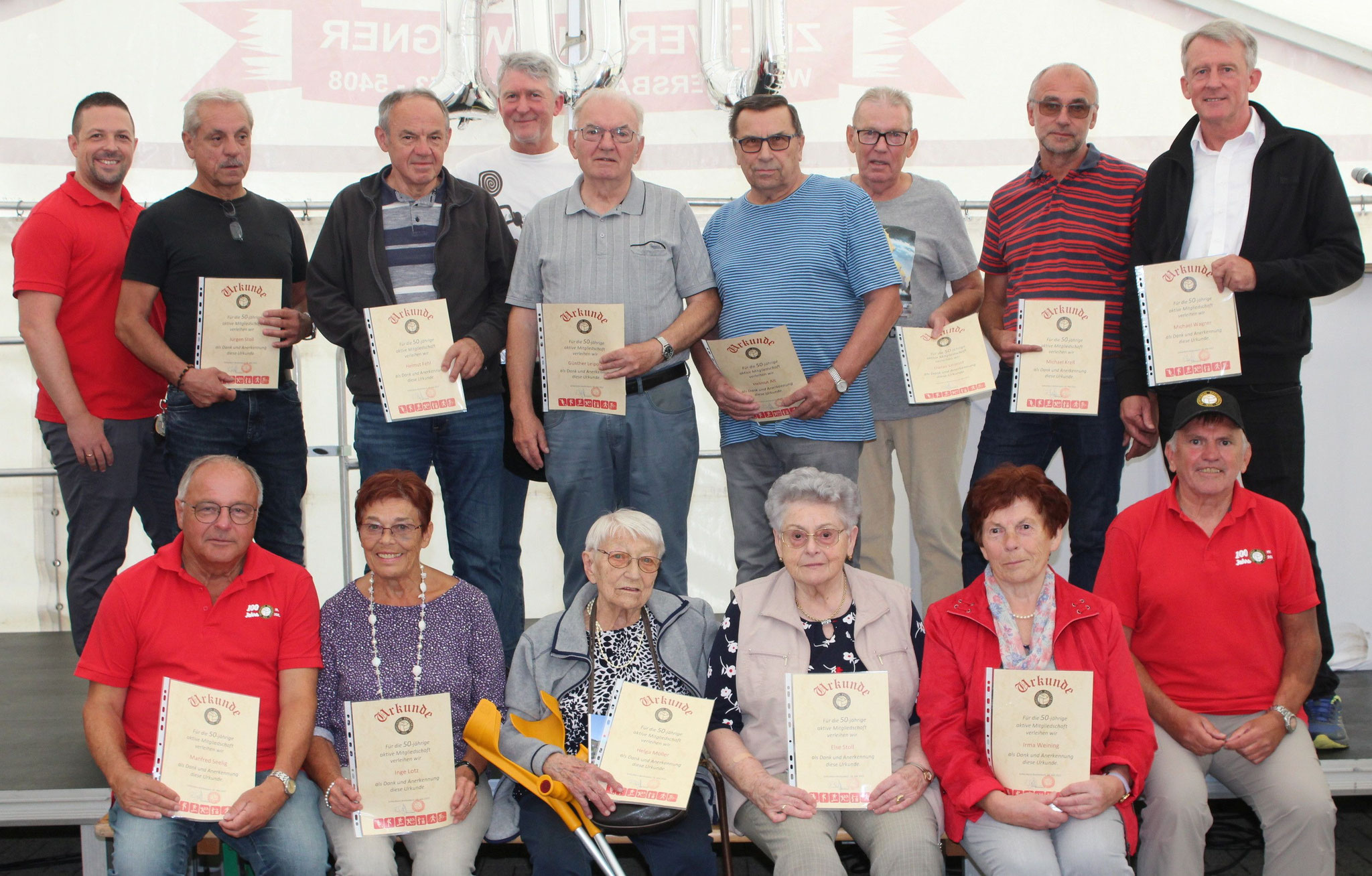 Mehr als 50 Jahre Mitglied beim SVB