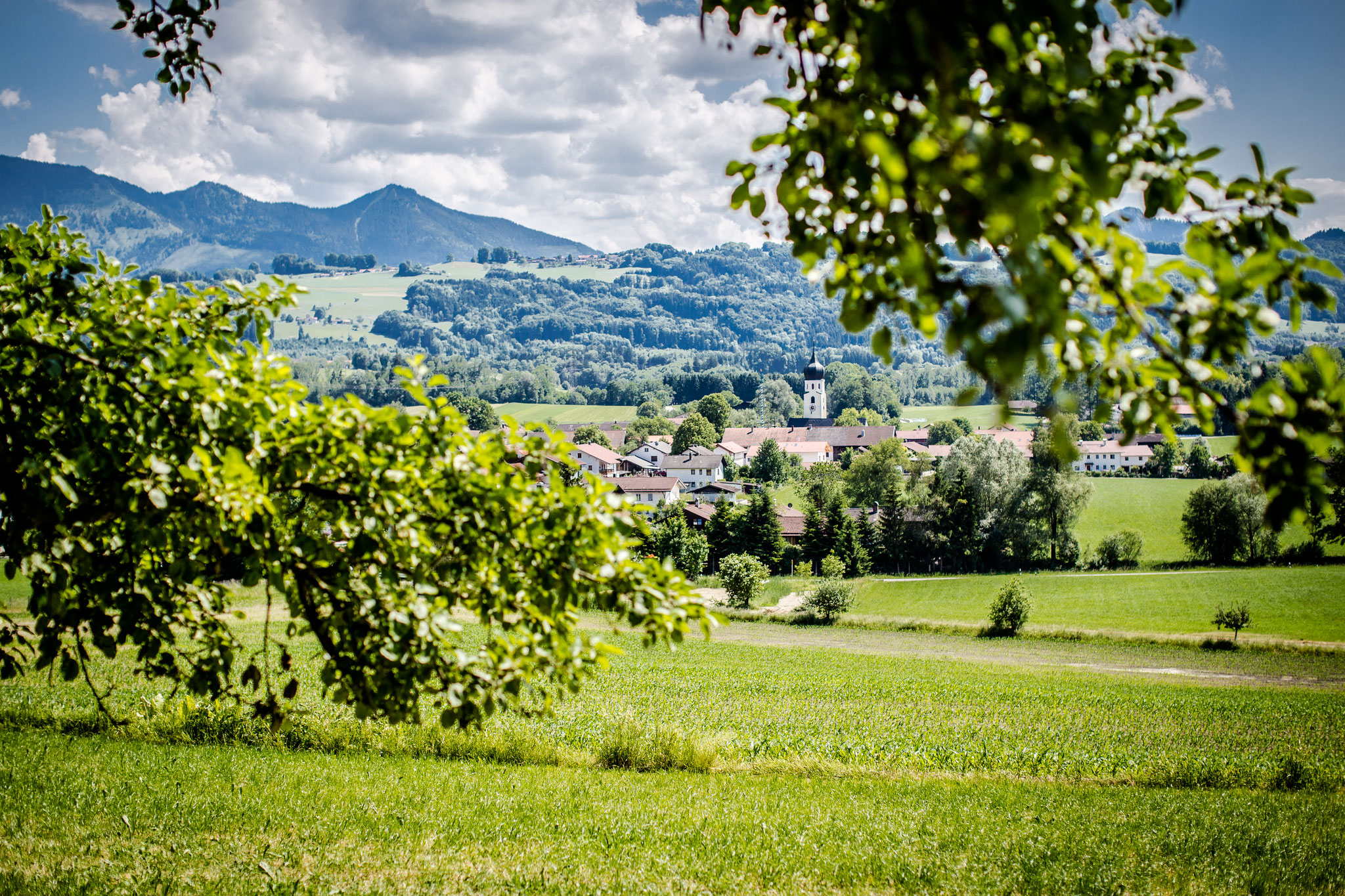 Blick auf Lauterbach - Fotoshooting zum Gaufest 2018 in Lauterbach