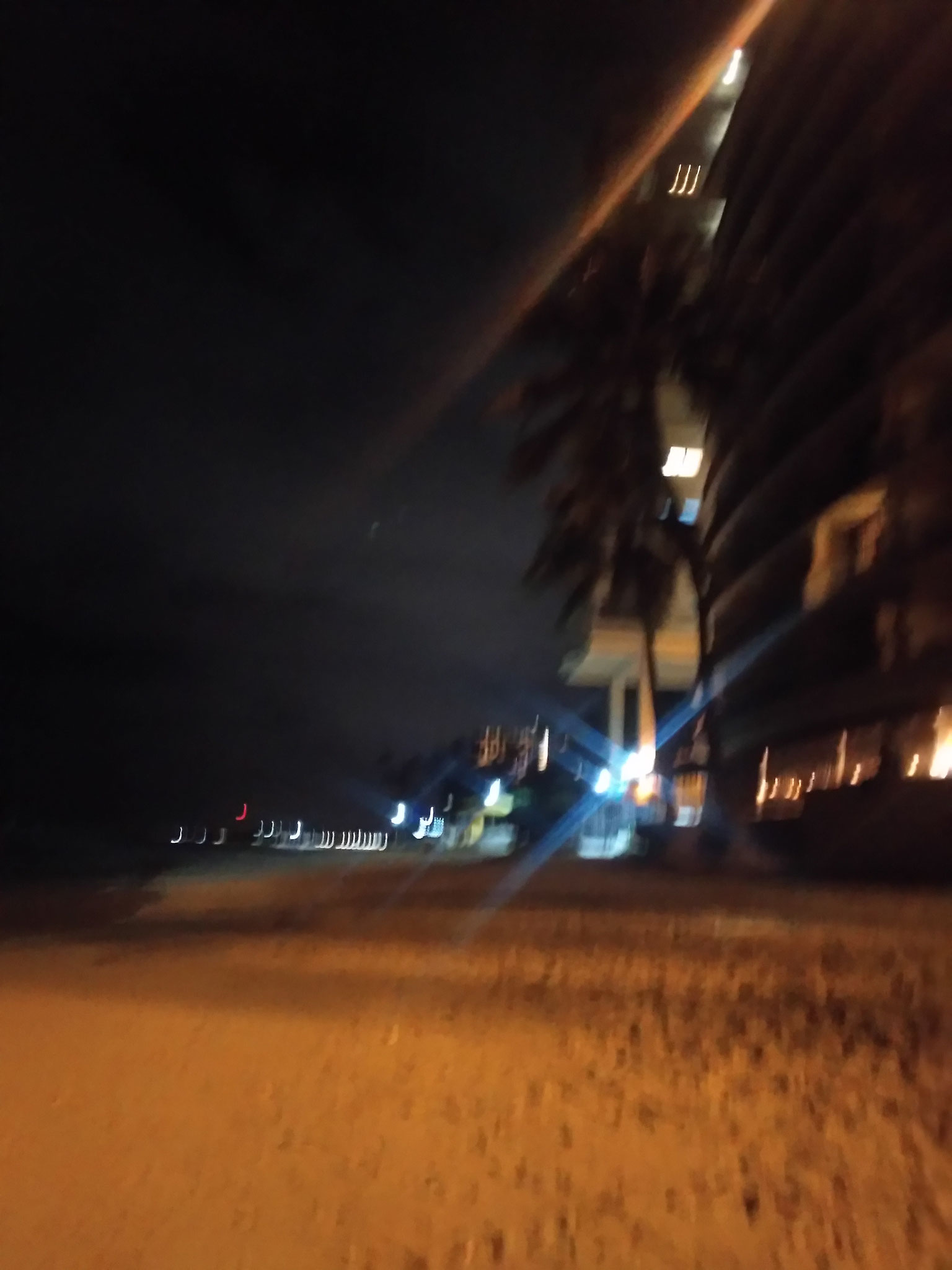 nachts am Strand