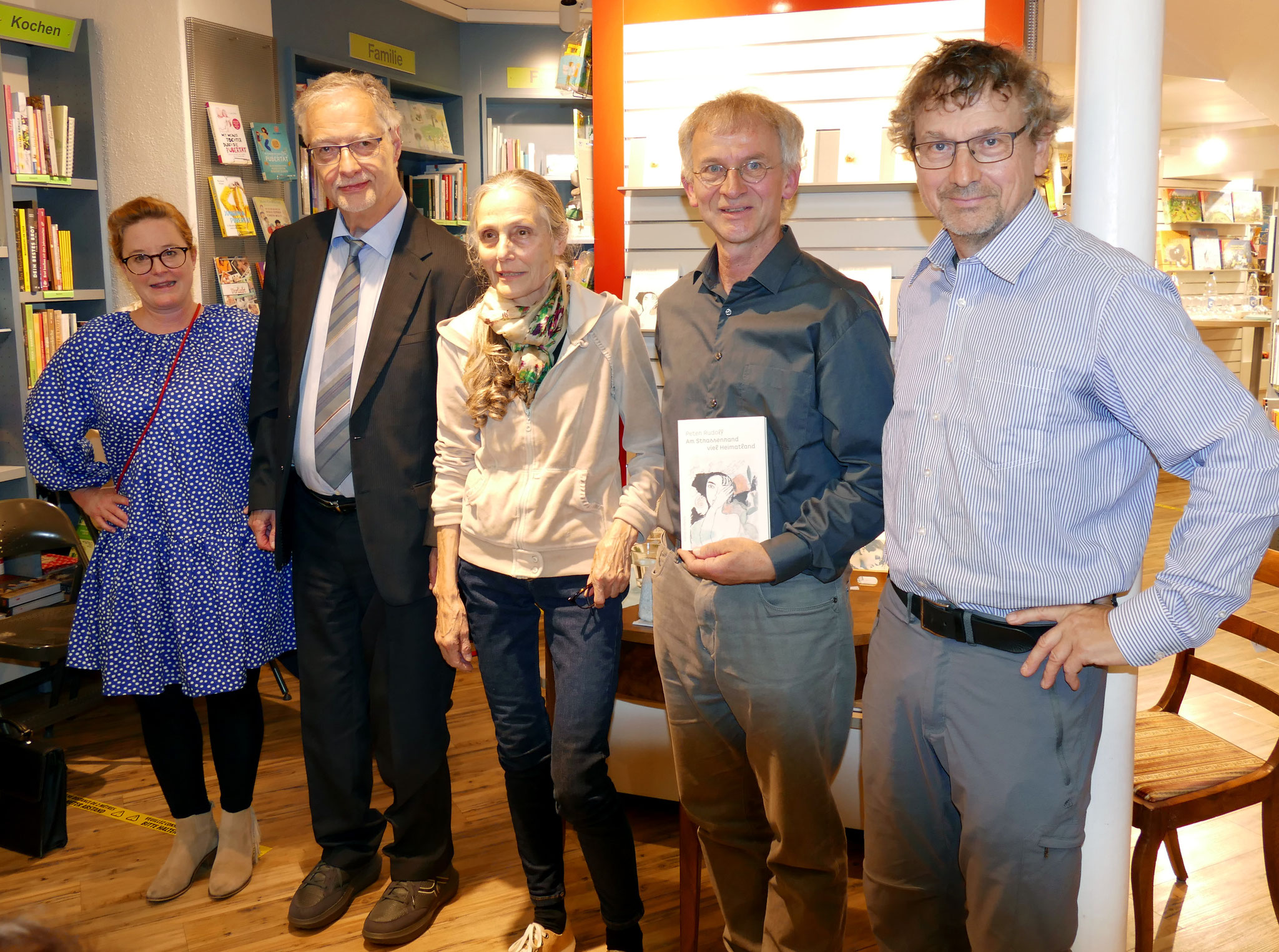 Olivia Zeier (Pro Lyrica), Prof. Dr. Mario Andreotti, Erika Sidler (Illustratorin), Peter Rudolf und Rolf Zöllig