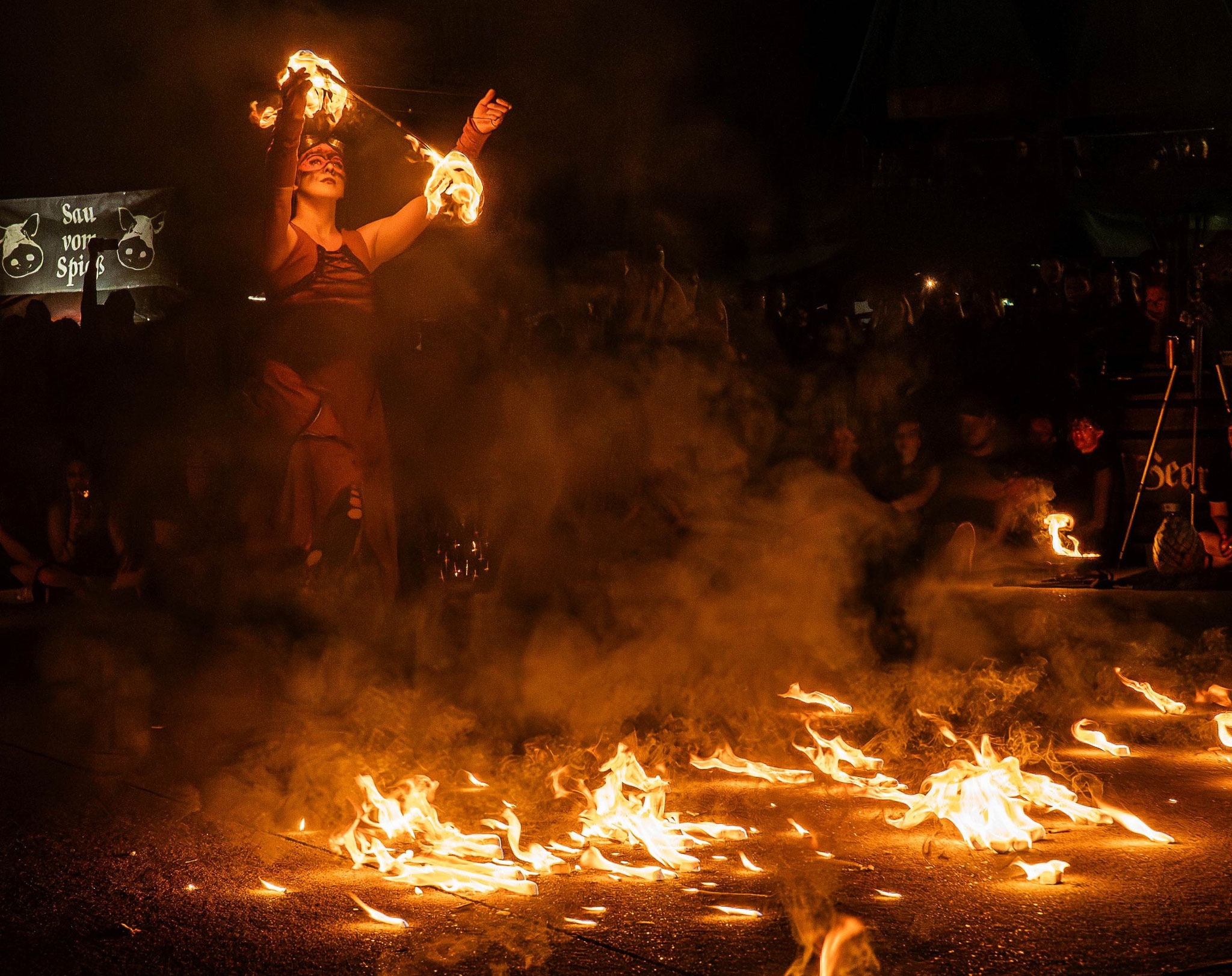 Ein Flammenmeer, Foto: LunArt 2025