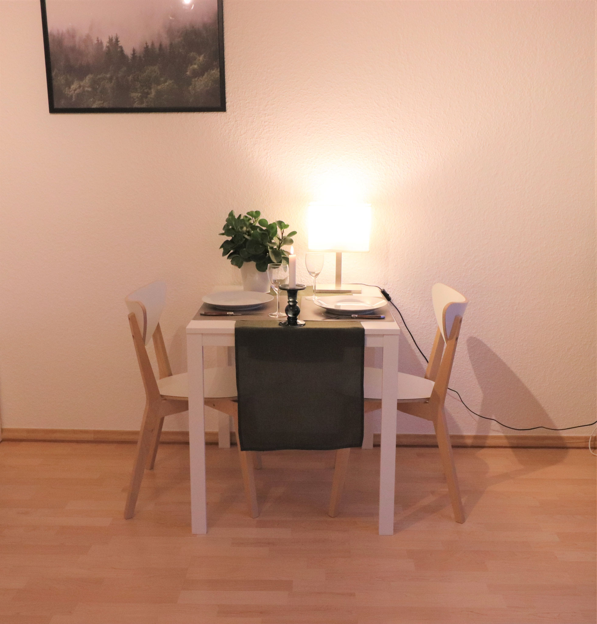 Sitzgelegenheit im 1-Zimmer-Apartment Kupferberg Mainz Uniklinik