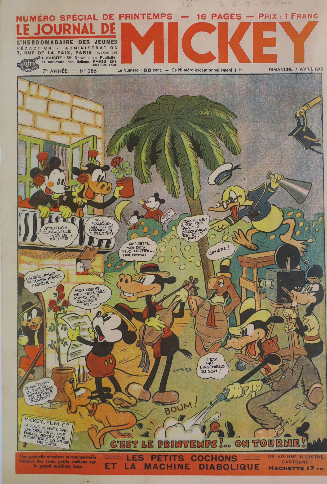 【激レア】ディズニー　戦前マガジン本物　LE JOURNAL DE MICKEY 激レア】ディズニー戦前マガジン本物LE JOURNAL DE MICKEY